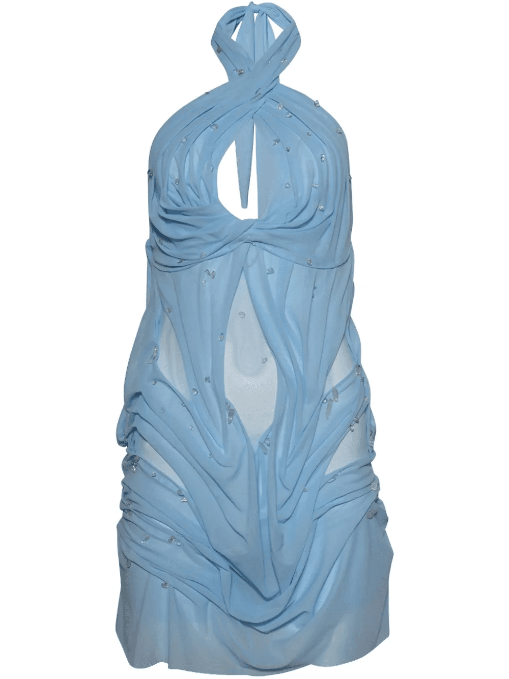 hand-draped mini dress - Image 1