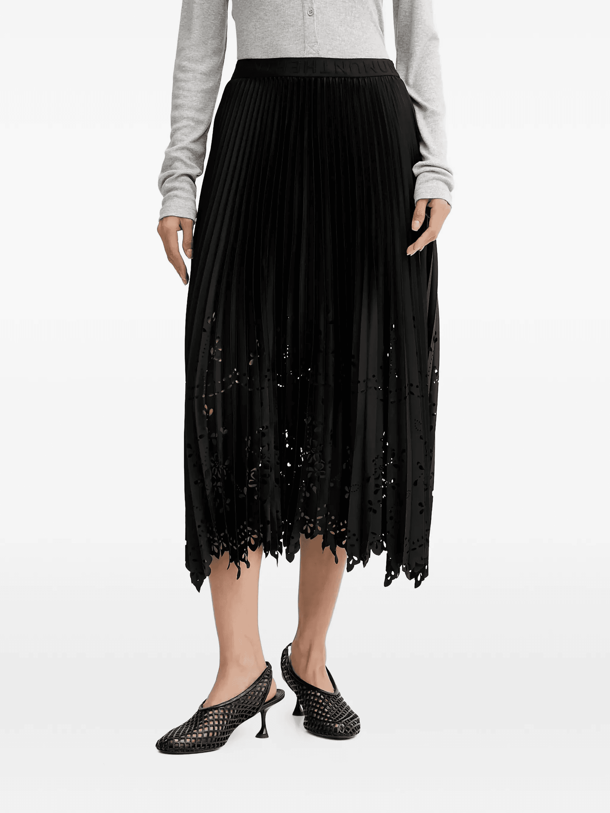 pleated midi skirt - Image 1