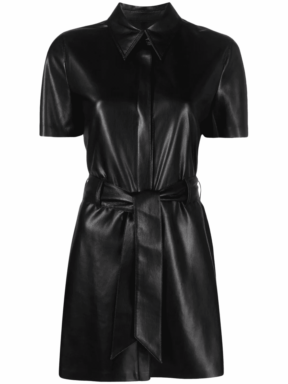 belted mini shirt dress - Image 1
