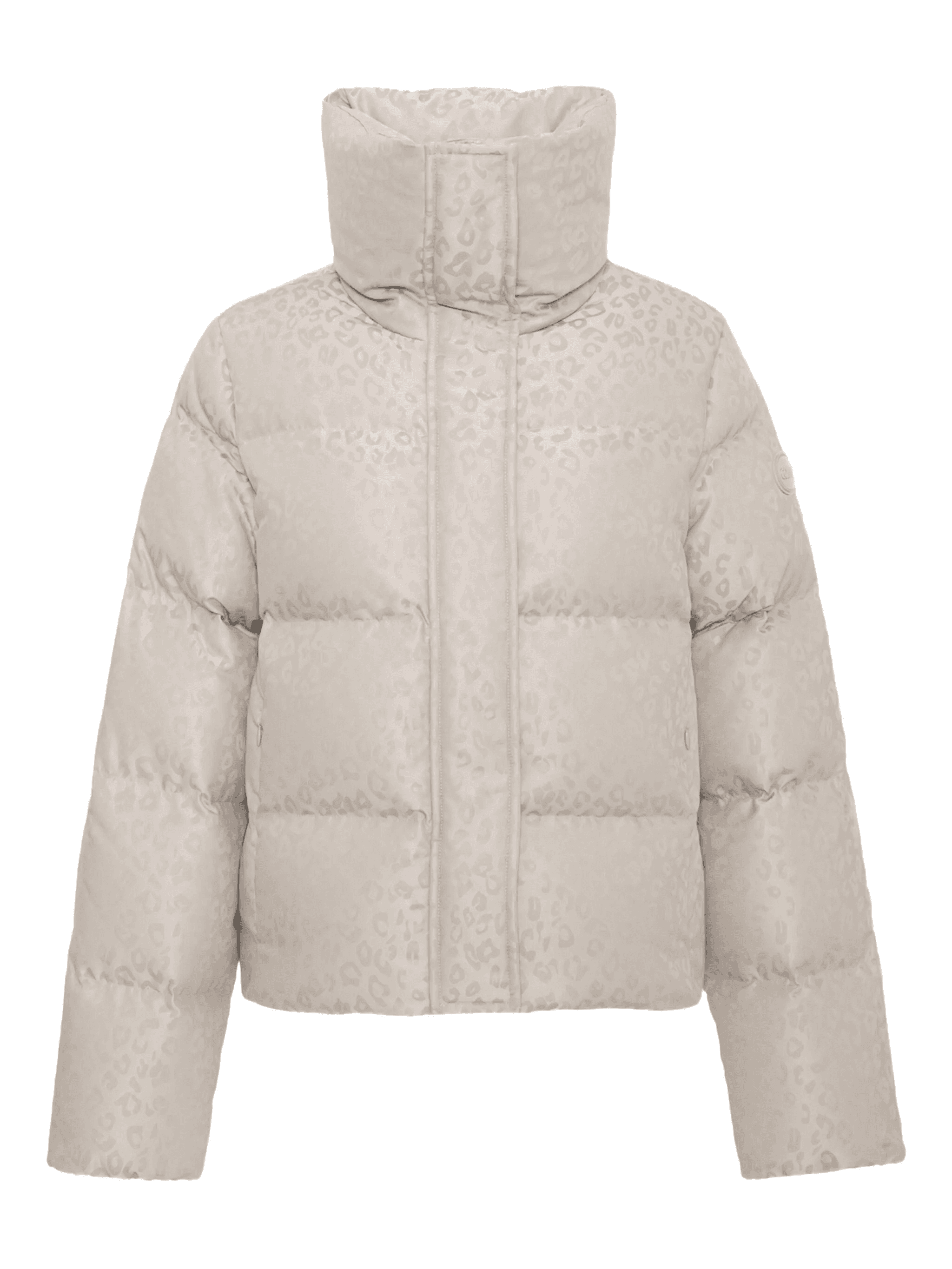 leopard-print quilted jacket - Image 1