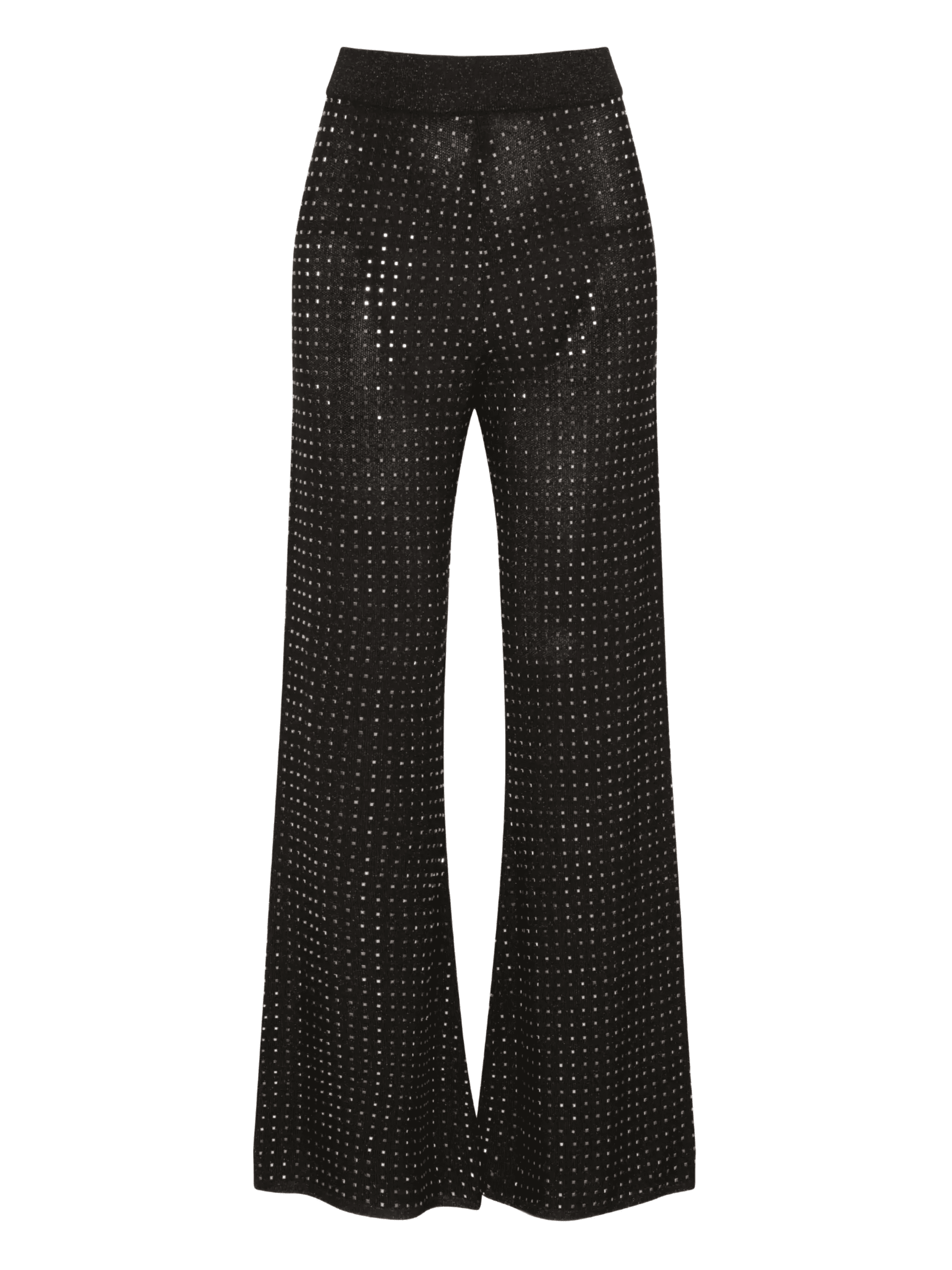 crystal-embellished flared trousers - Image 1