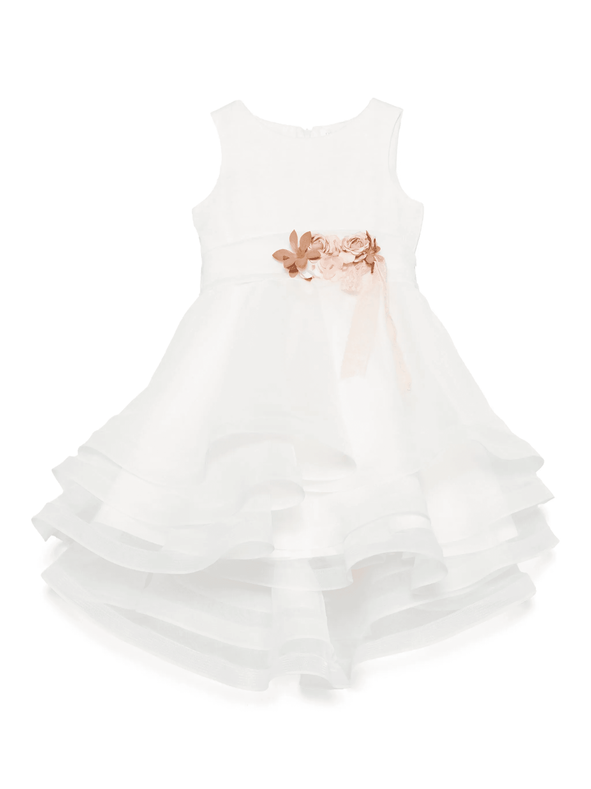 floral-appliqué dress - Image 1