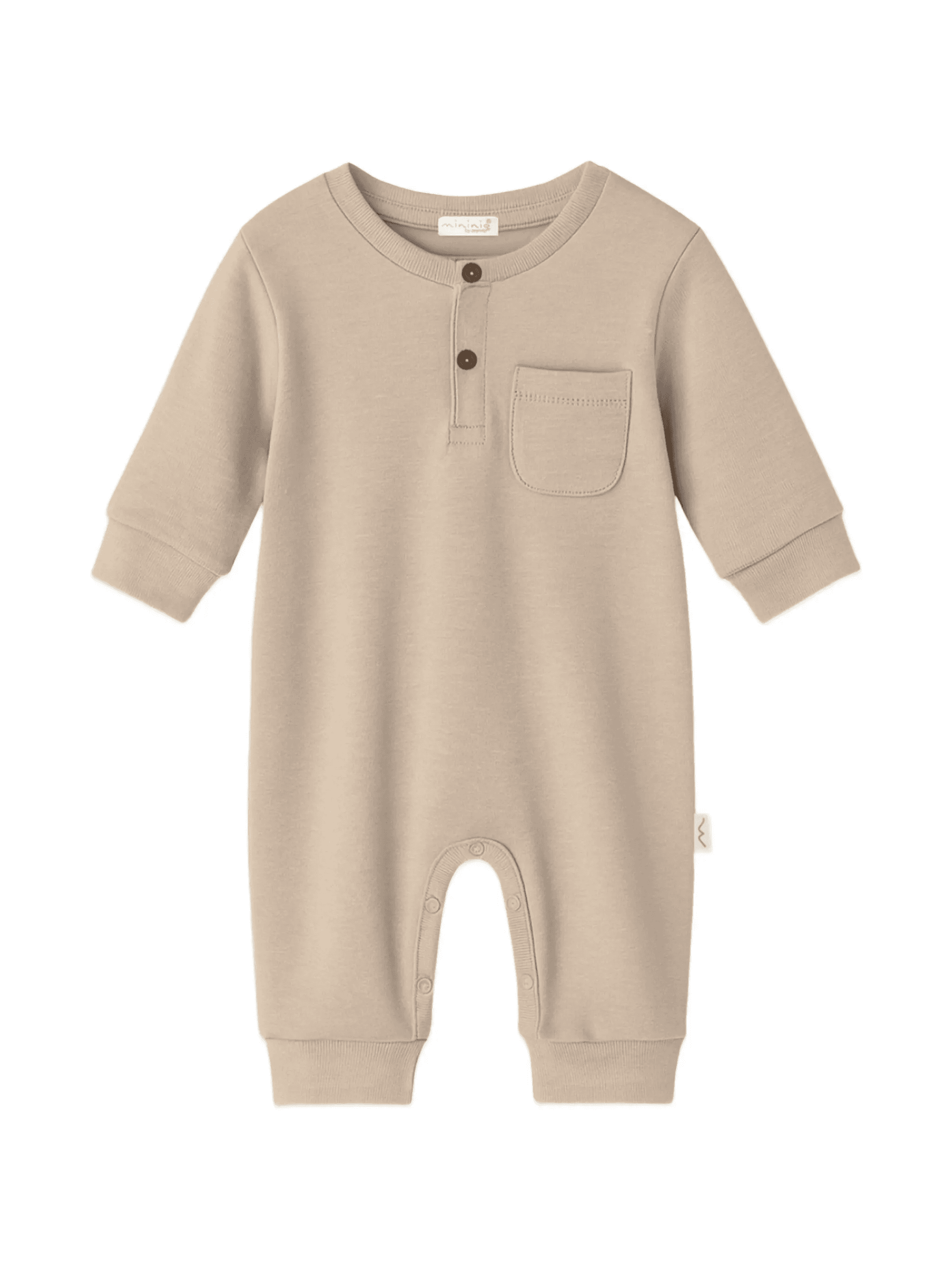 buttoned chest-pocket rompers - Image 1