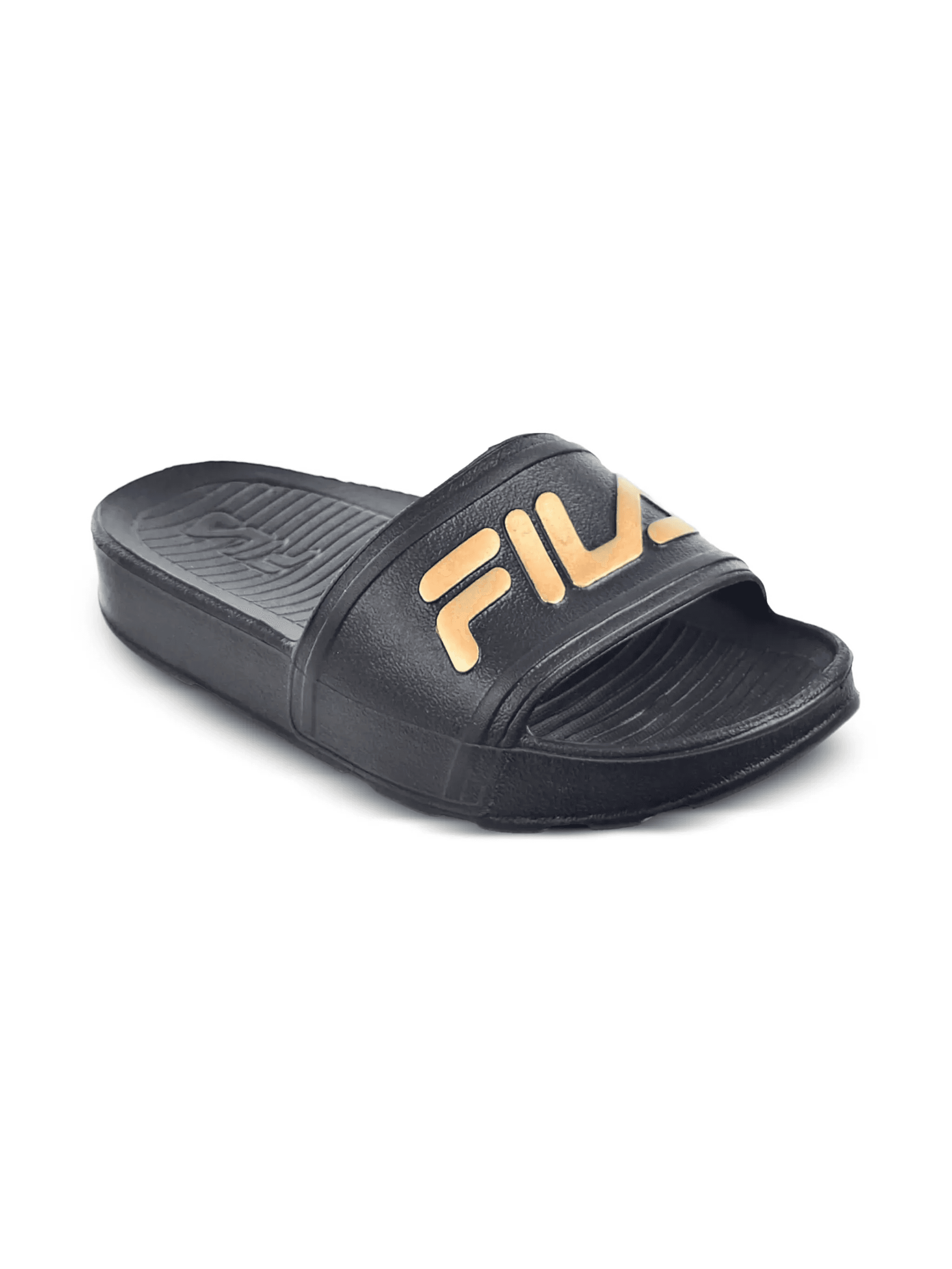 Sleek LT "Black/Metallic Gold" slides - Image 1