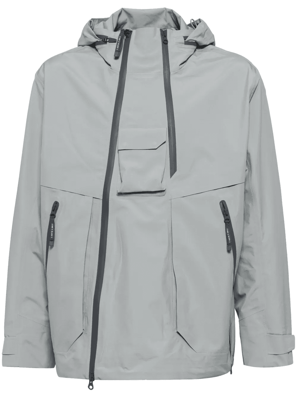 concealed hood long-sleeves windbreaker - Image 1
