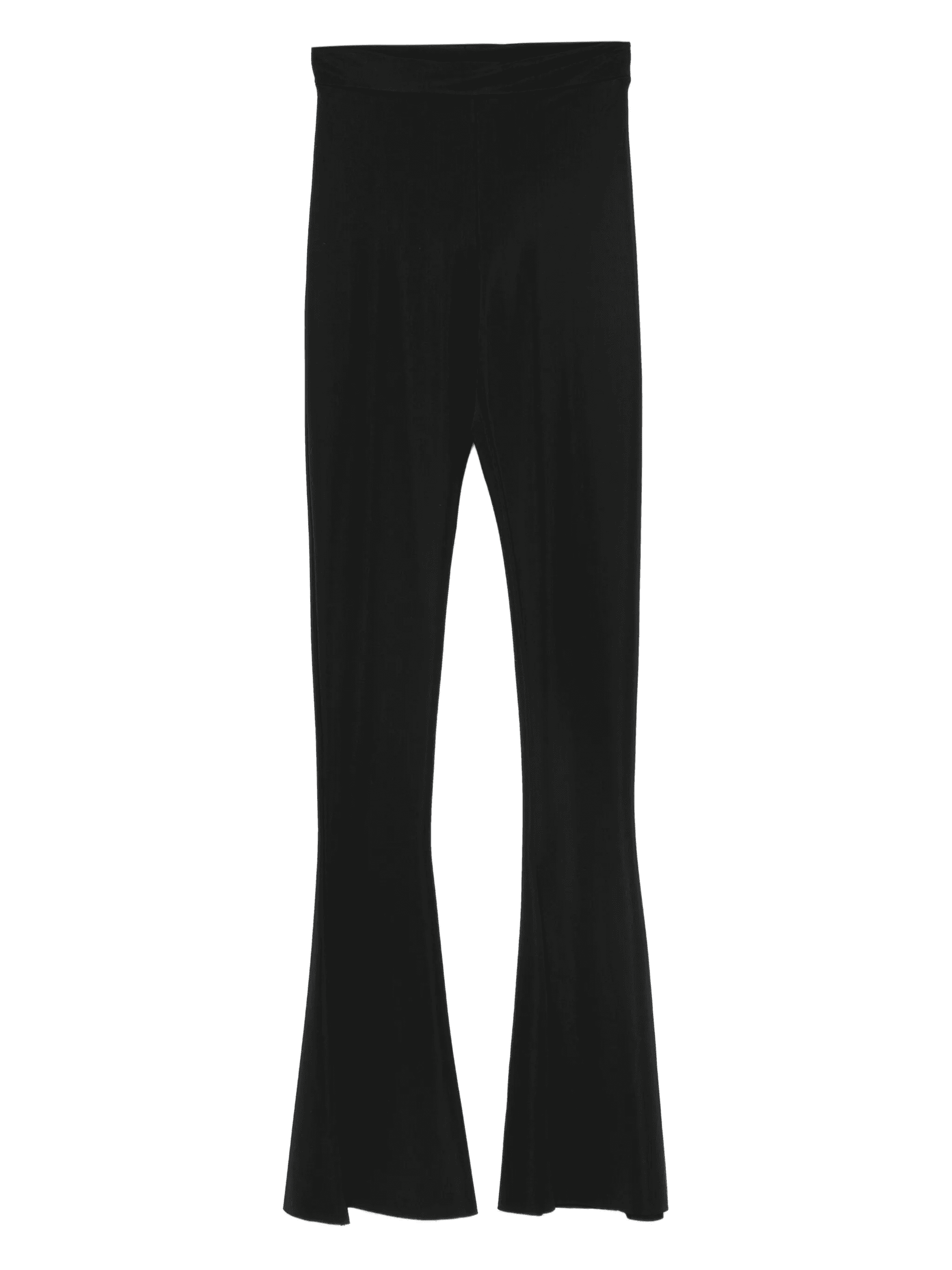 high-waisted flared trousers - Image 1