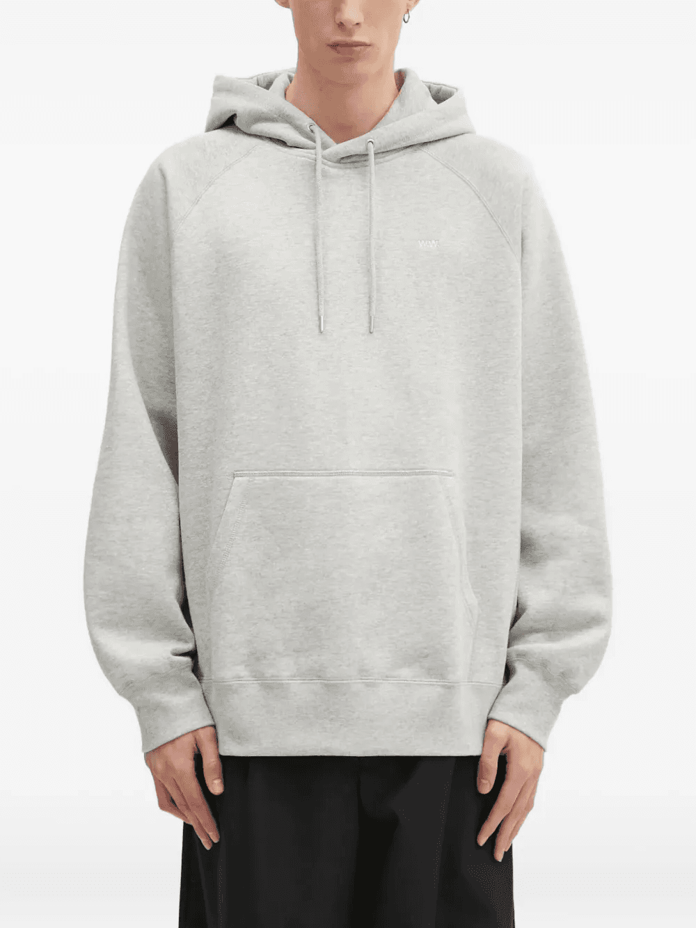 logo-detailed raglan-sleeve hoodie - Image 1