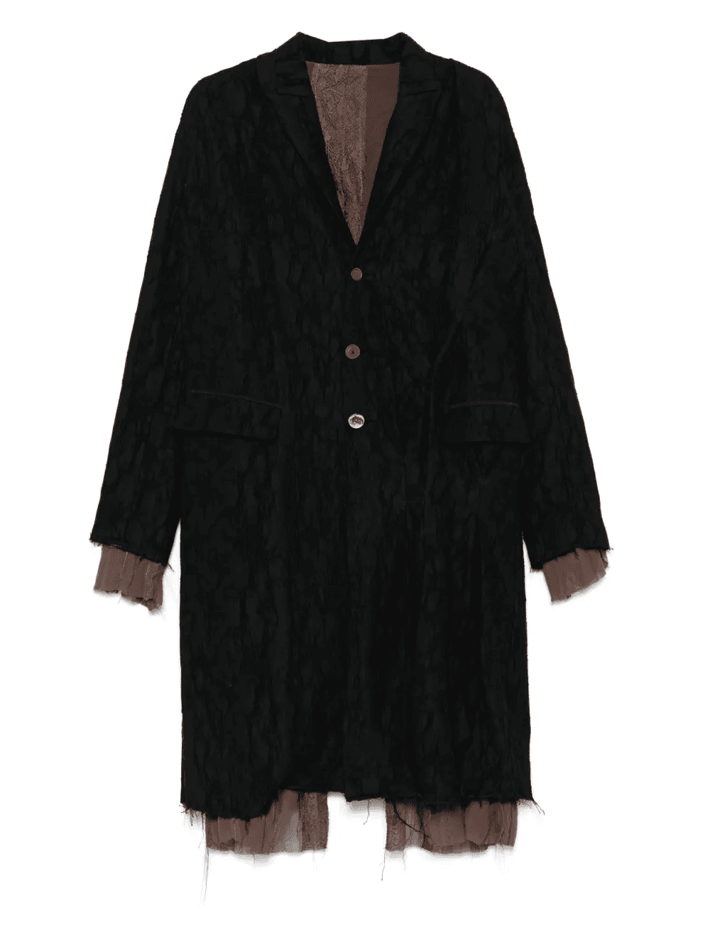 textured coat - Image 1