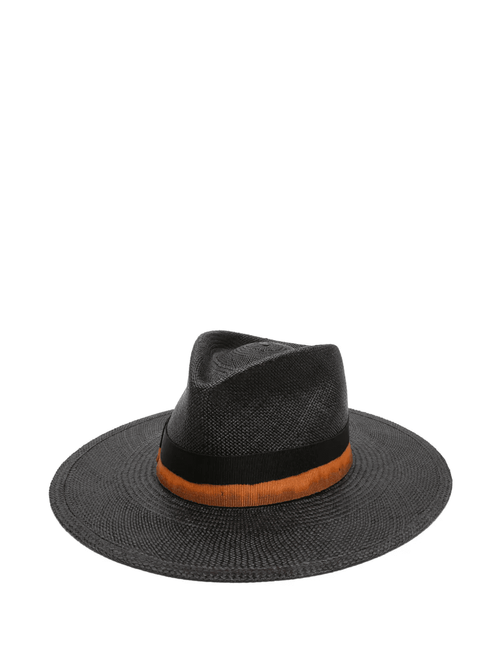bow-embellishment straw fedora hat - Image 1