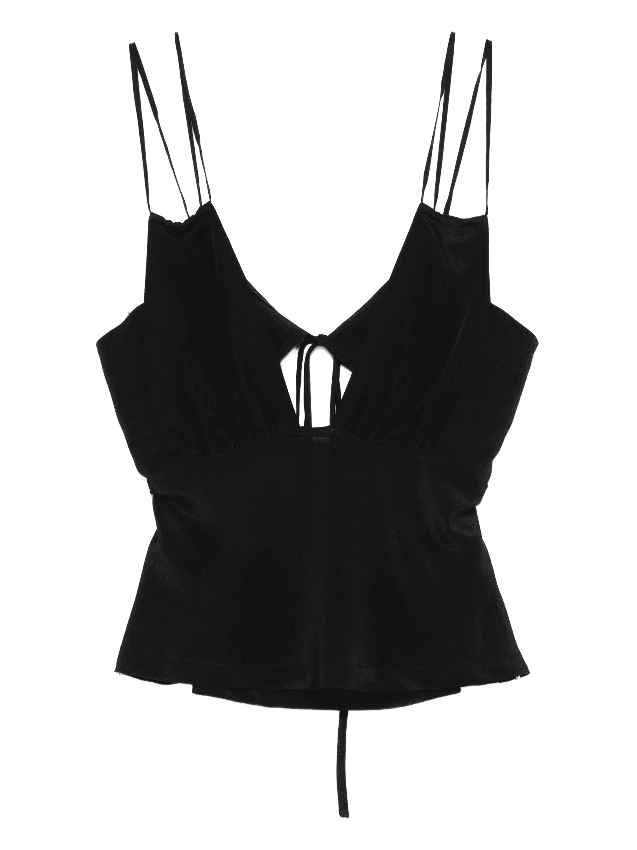 Bernie tie-front silk camisole - Image 1