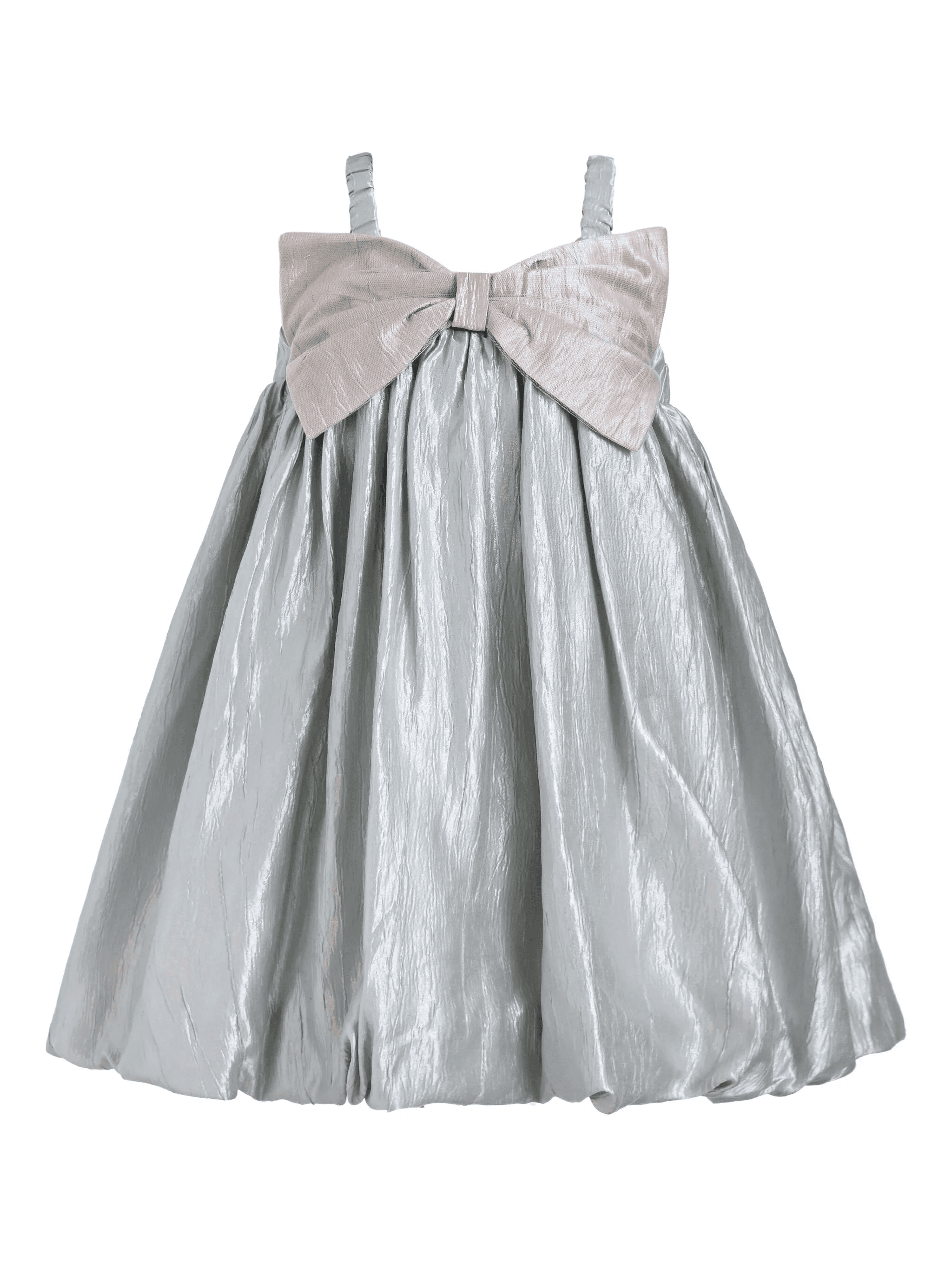 satin pleated dress - Image 1