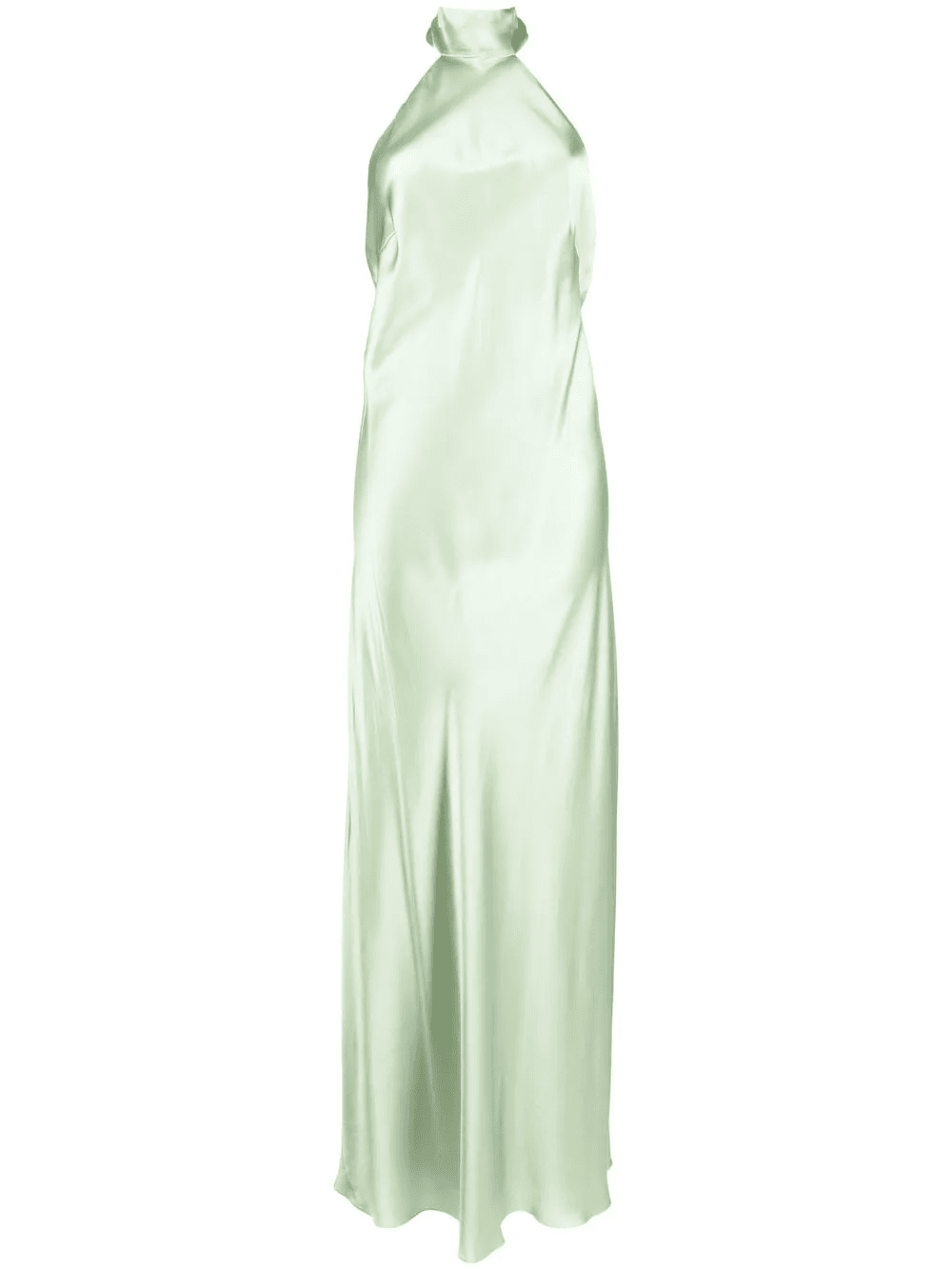 backless halter-neck tie gown - Image 1