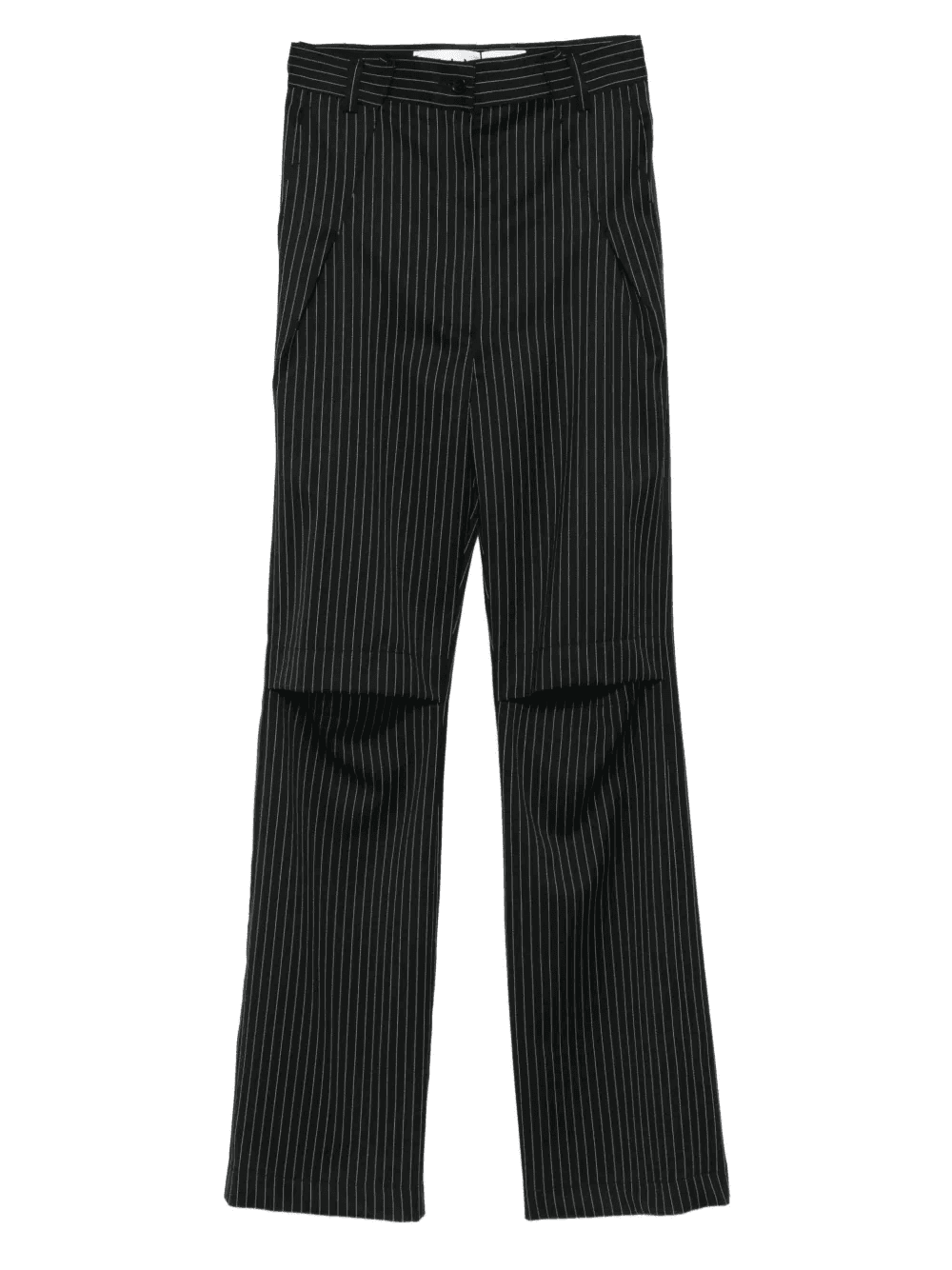 pinstripe knee-split trousers - Image 1