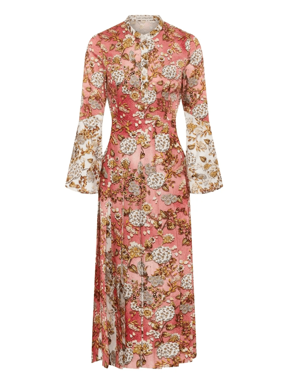 floral-print pleated dress - Image 1