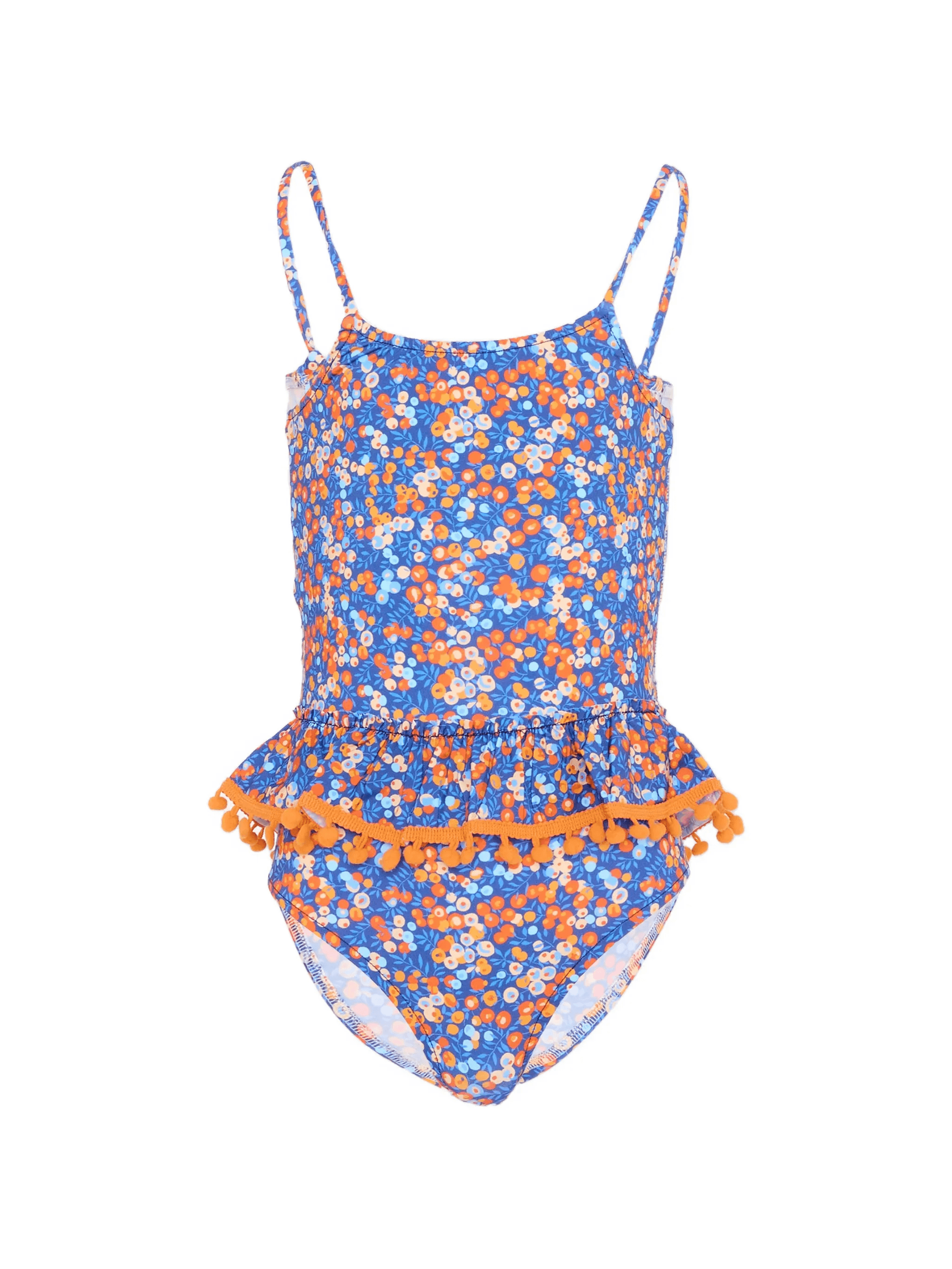 floral pompom swimsuit - Image 1