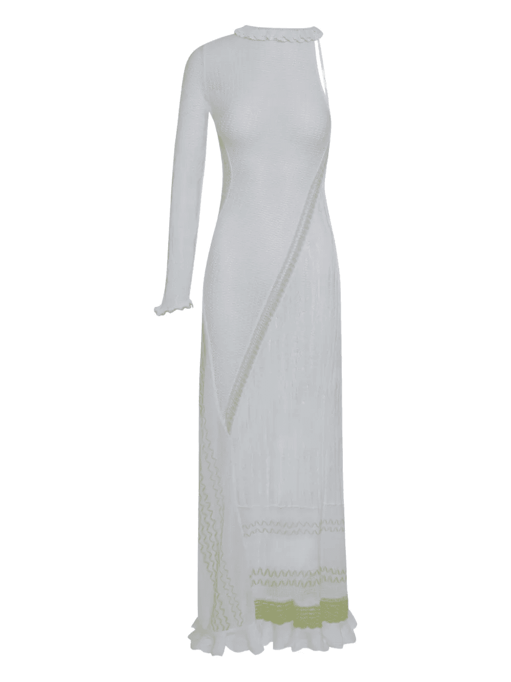 Bianca one-shoulder open-back maxi dress - Image 1