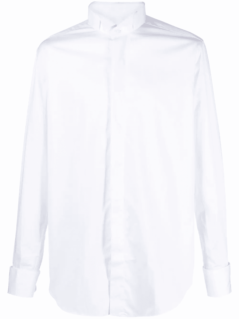 wingtip-collar cotton shirt - Image 1