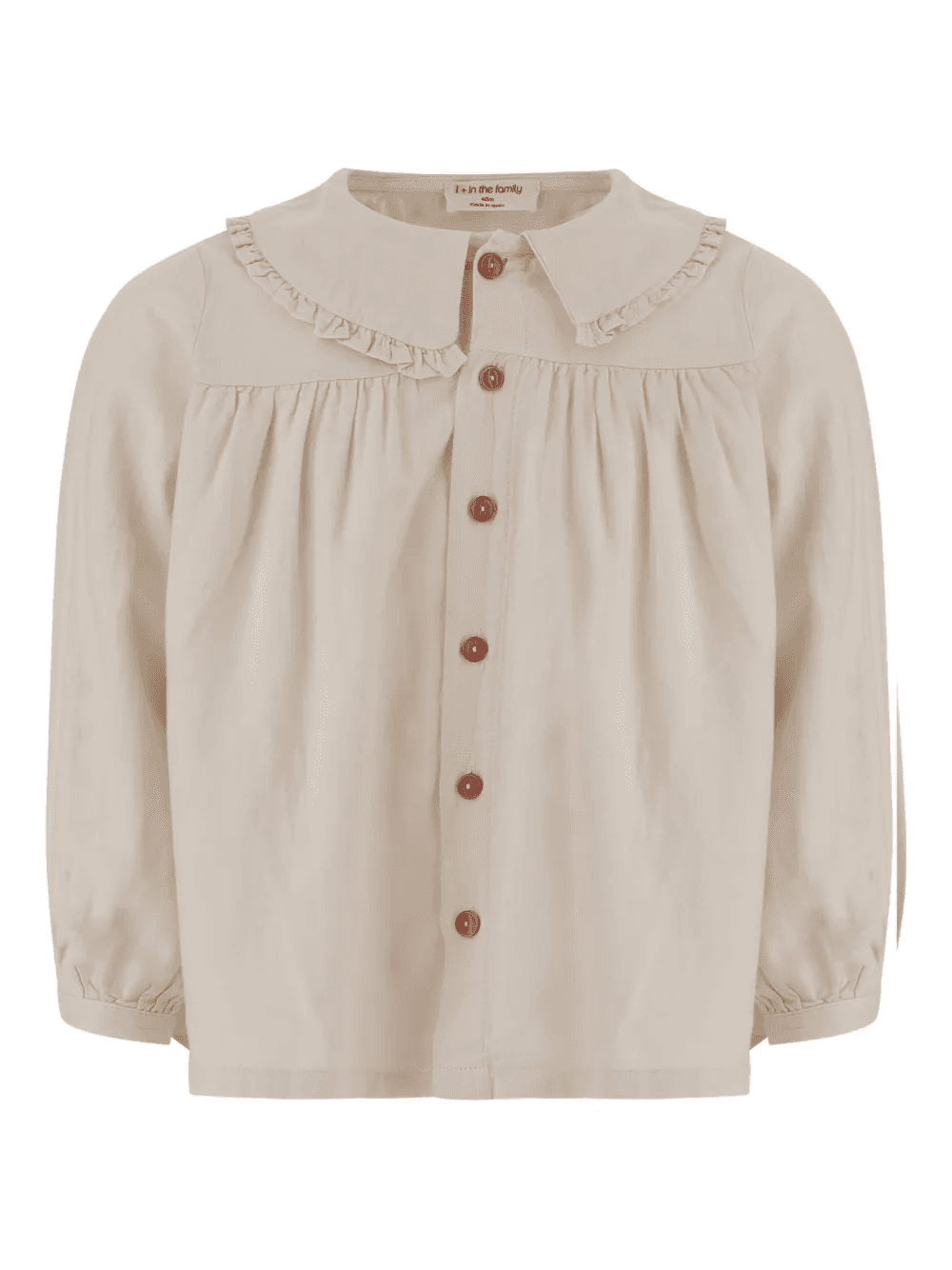 frilled-collar button-front dress - Image 1