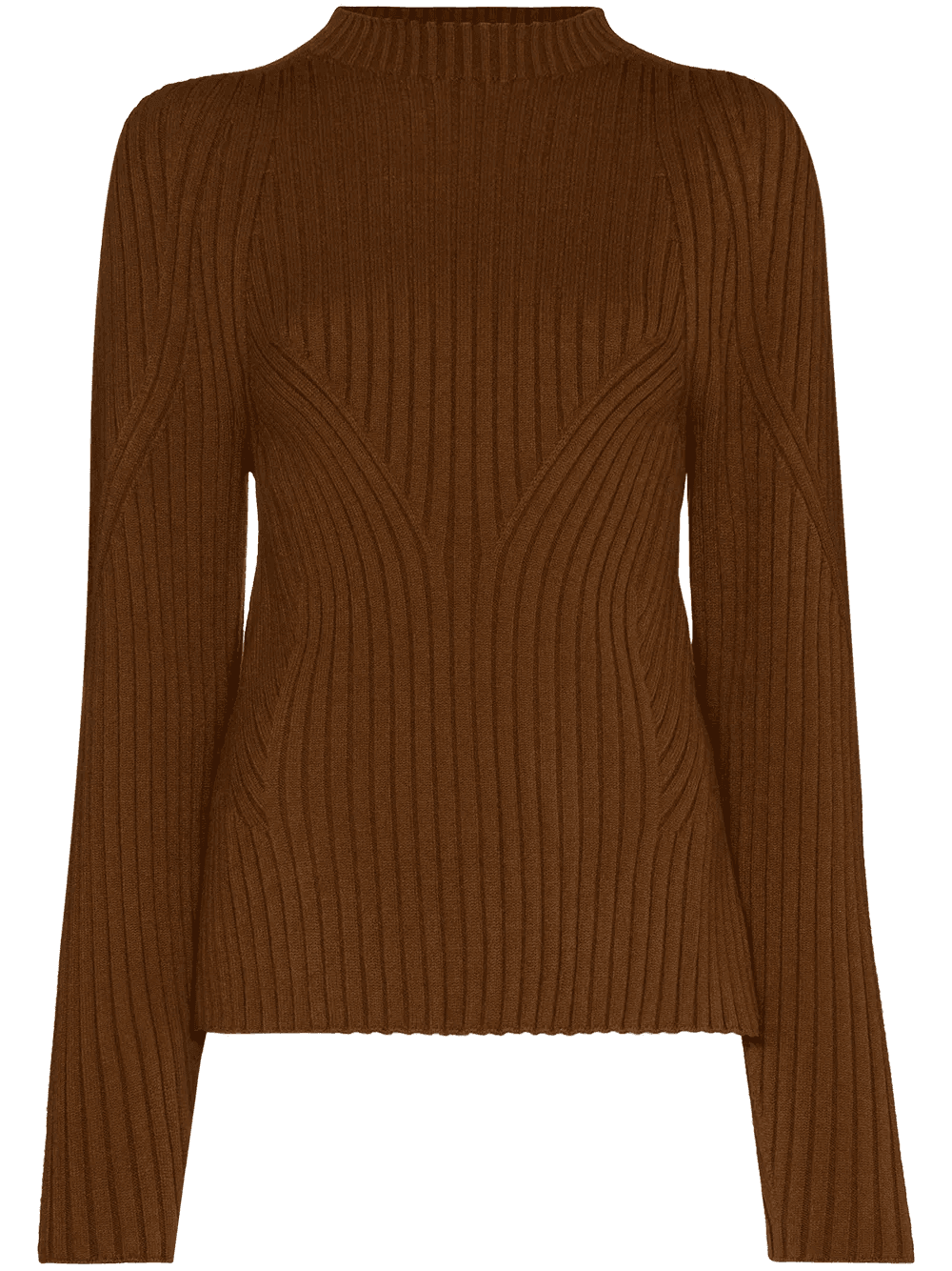 mock neck cutout back jumper - Image 1