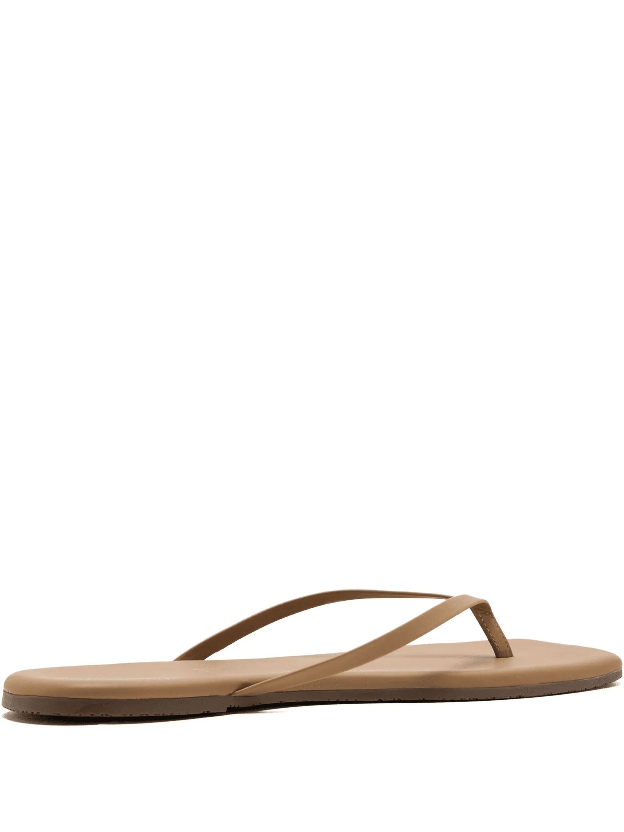 leather square-toe flat sandals - Image 1