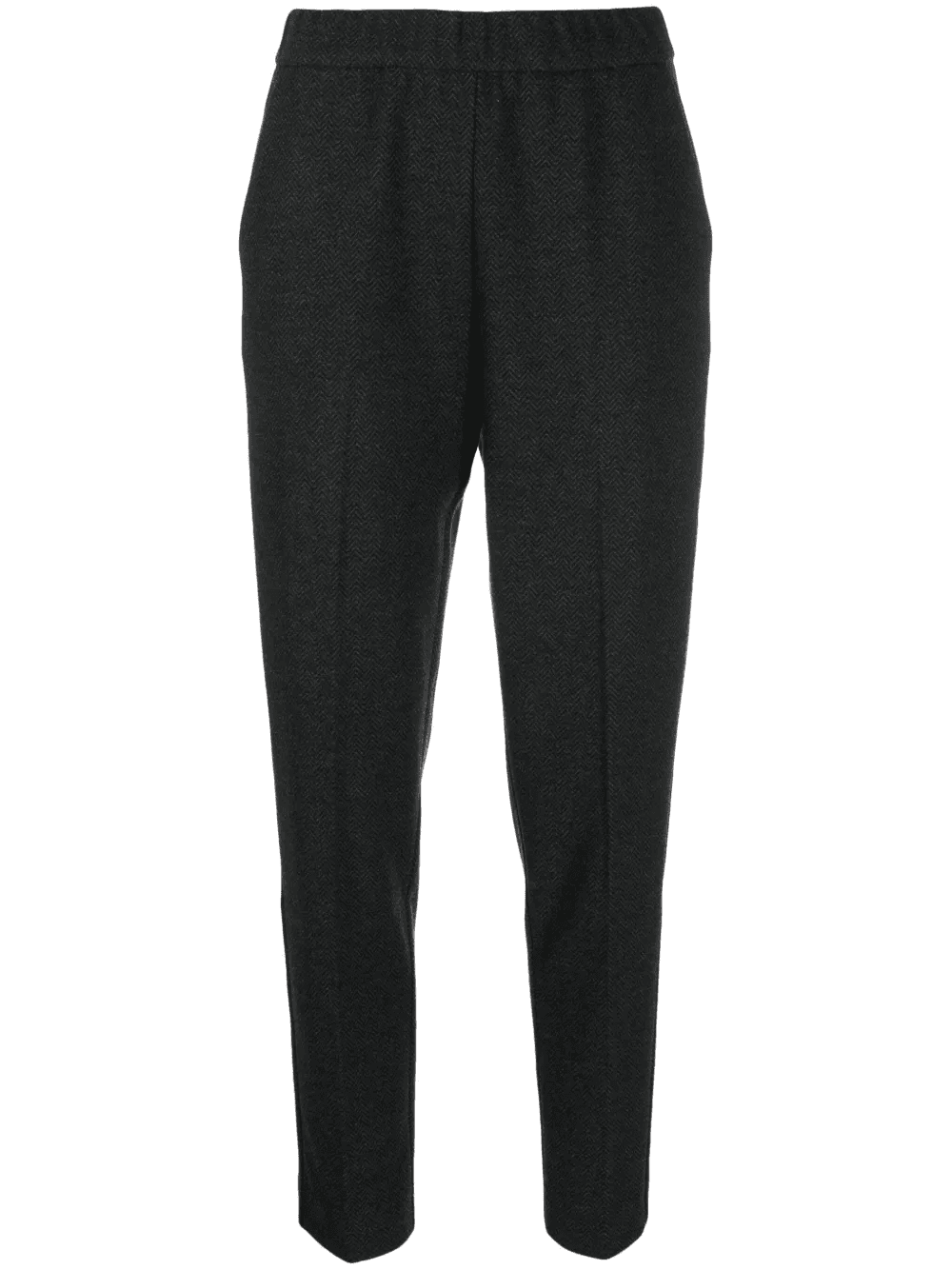 herringbone tapered-leg trousers - Image 1