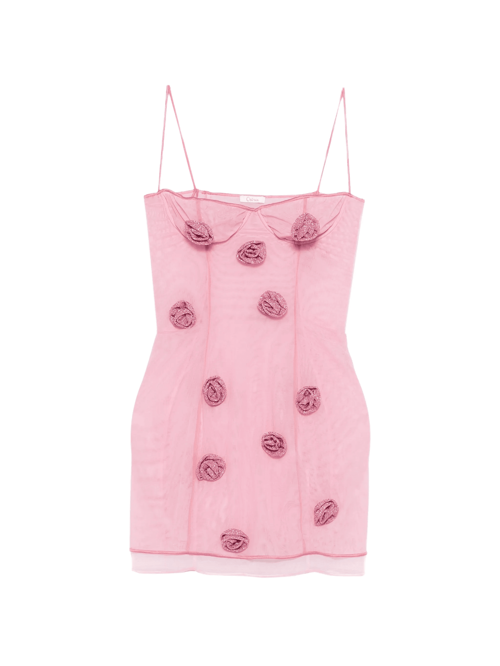 rose balconette mini dress - Image 1