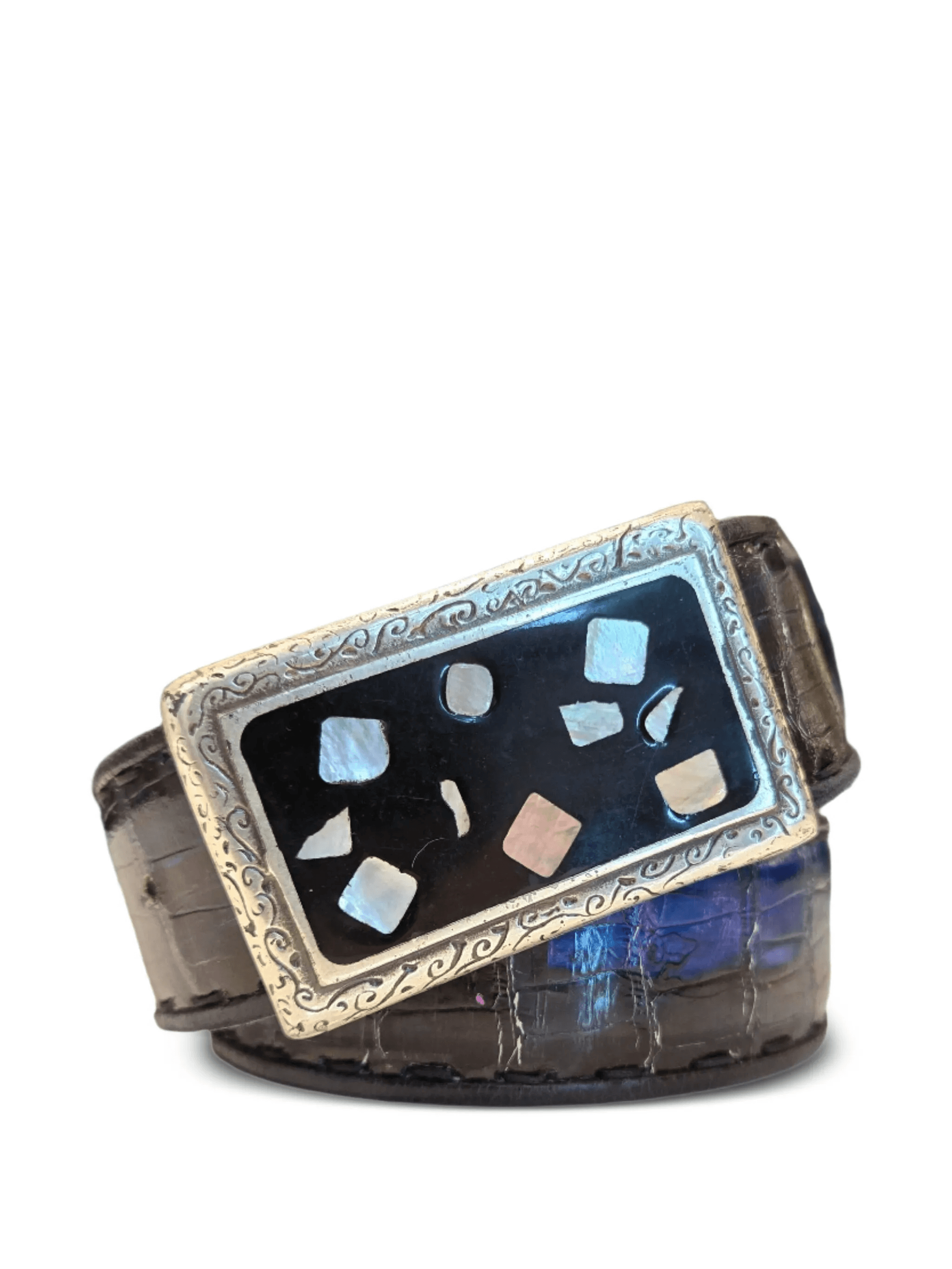 engraved buckle belt - Image 1