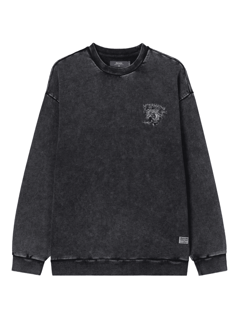 embroidered horse-design sweatshirt - Image 1