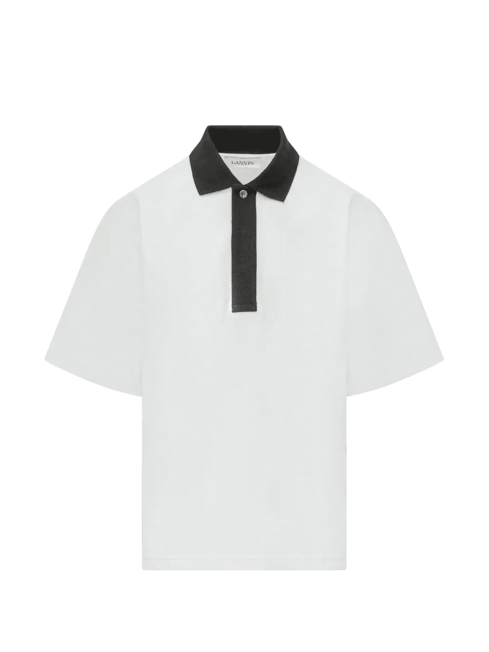 buttoned cotton polo shirt - Image 1