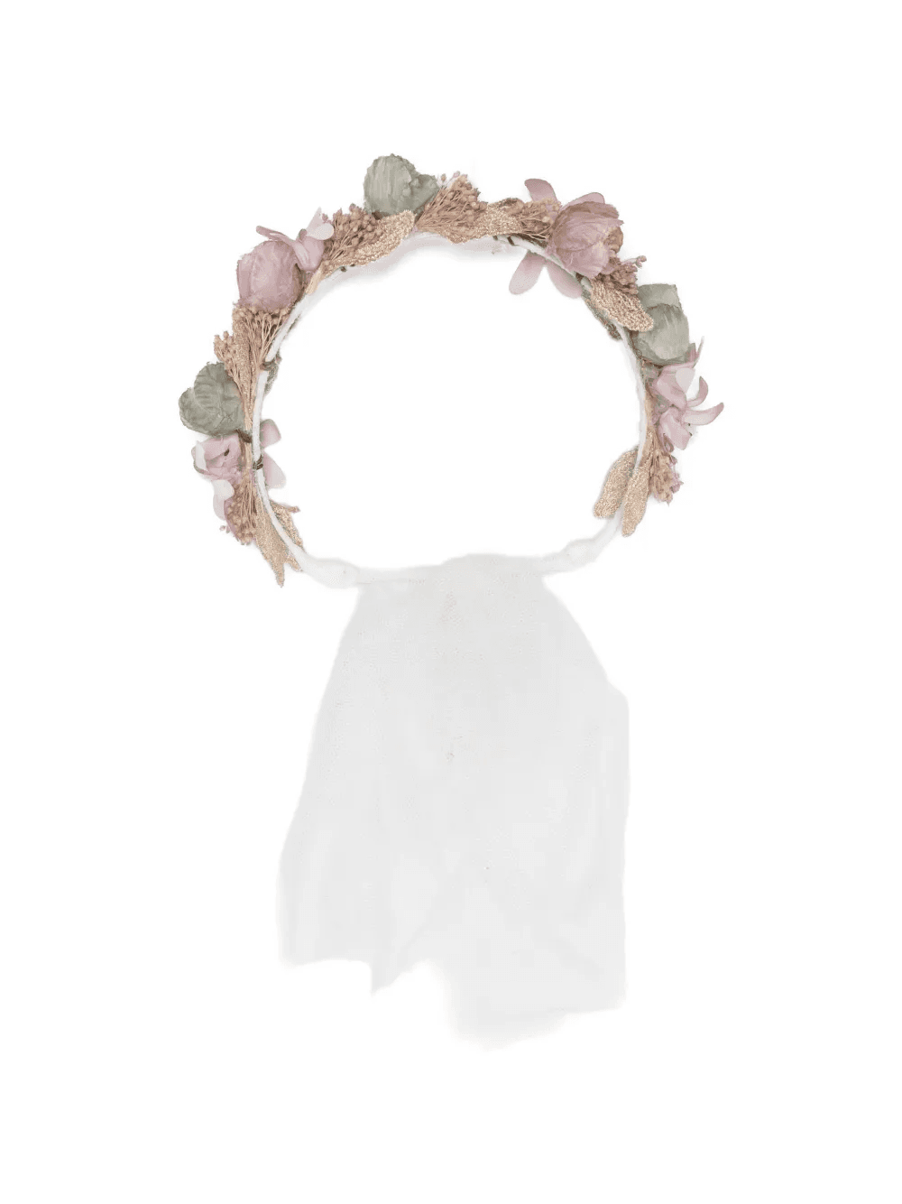 floral veil hair accessory - Image 1