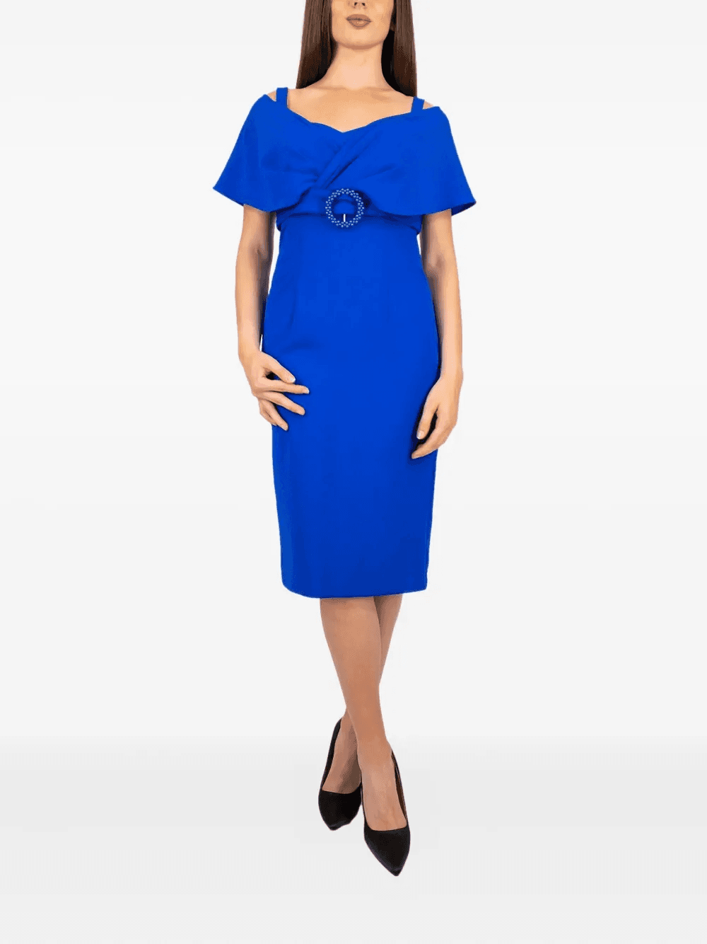 embellished belted dress - Image 1