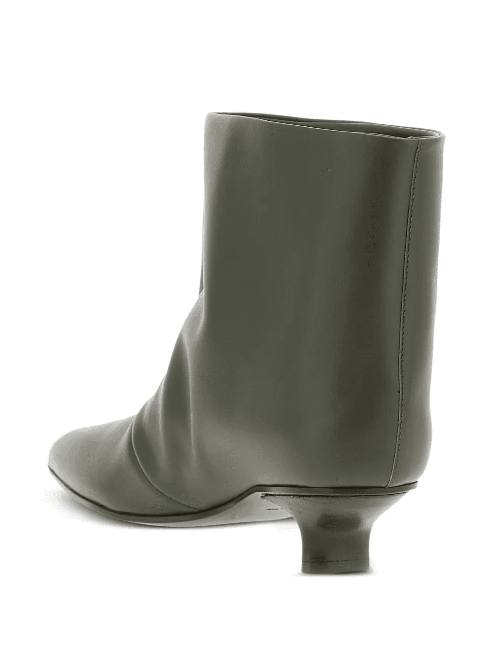30mm Cizin square-toe leather ankle boots — Image 3