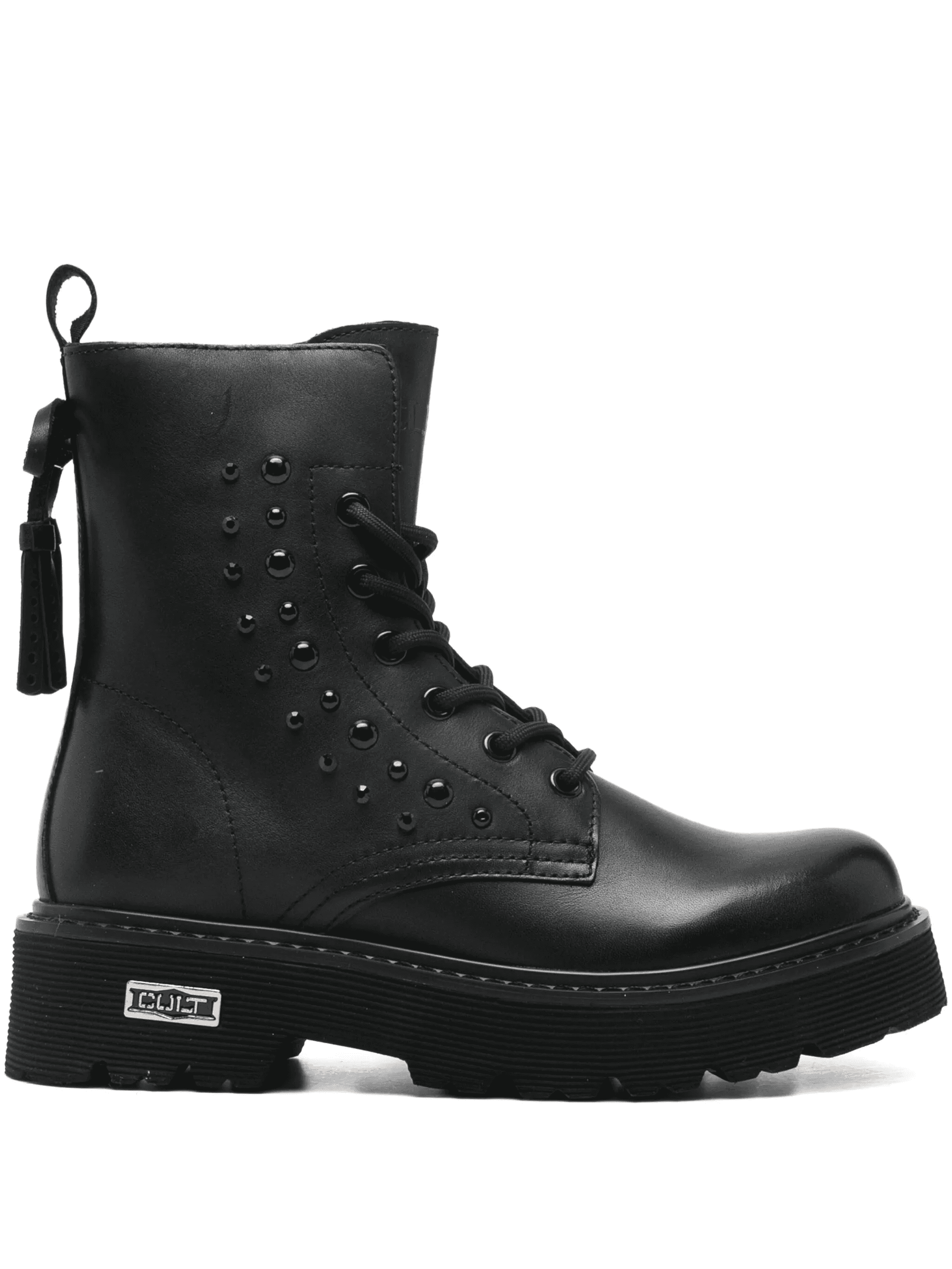 lace-up studded boots - Image 1