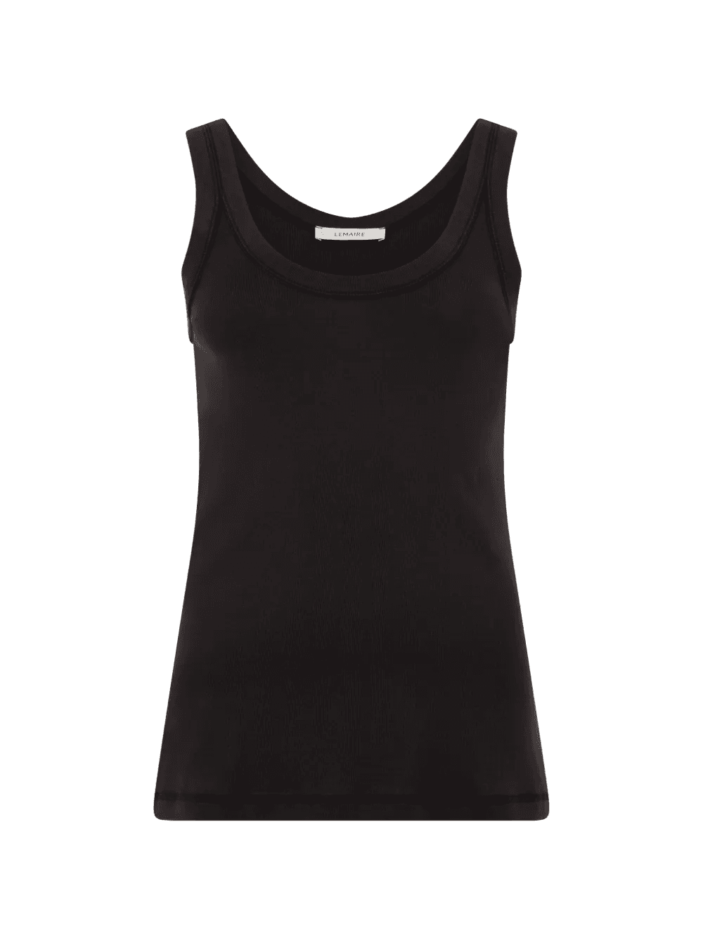 sleeveless ribbed cotton top - Image 1