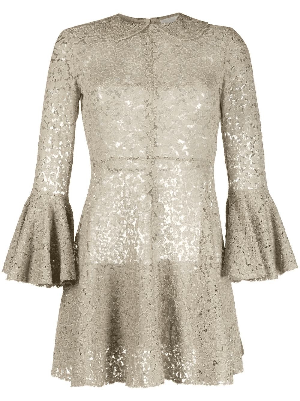 floral-lace mini dress - Image 1