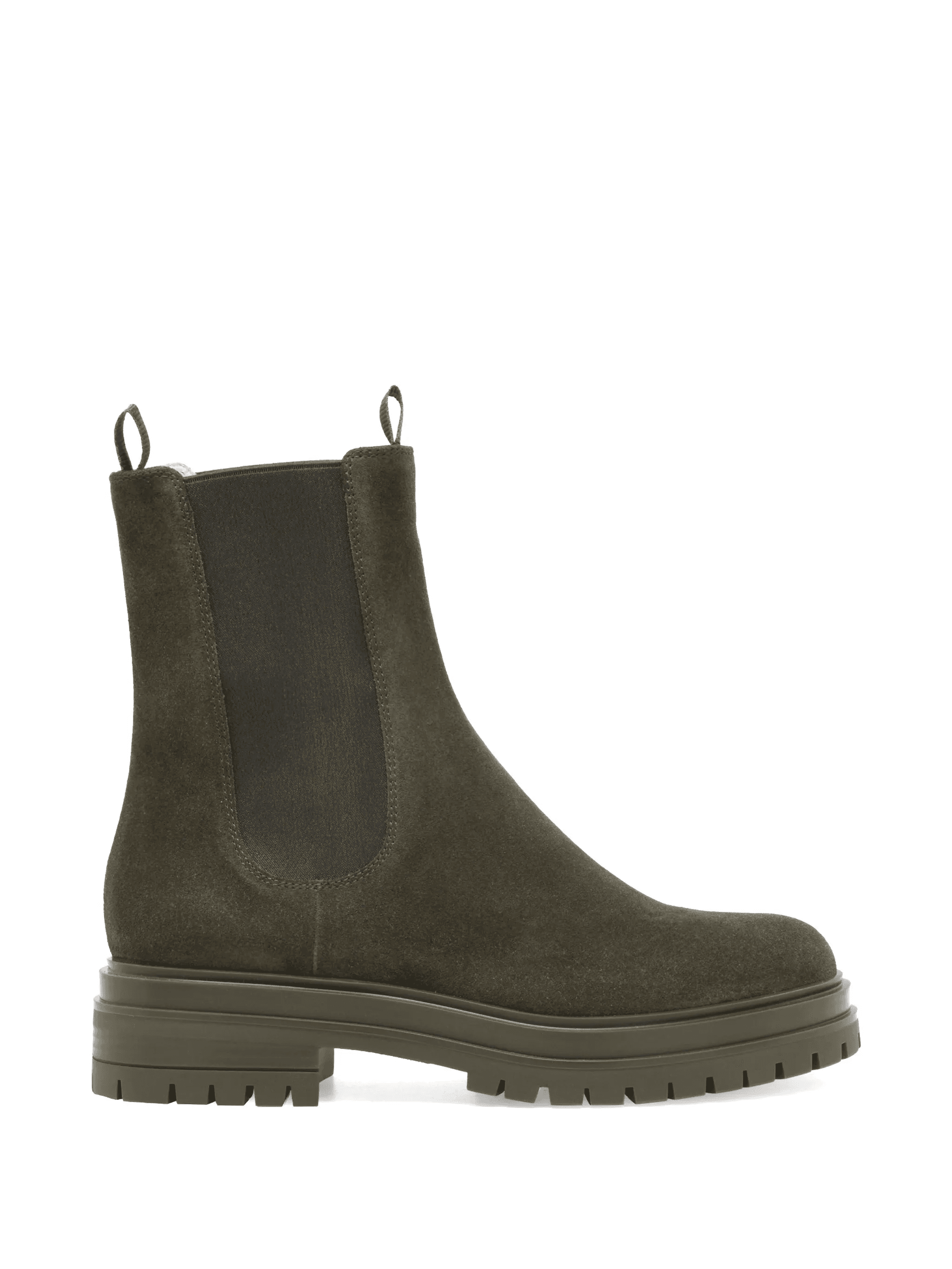 suede pull-tab boots - Image 1