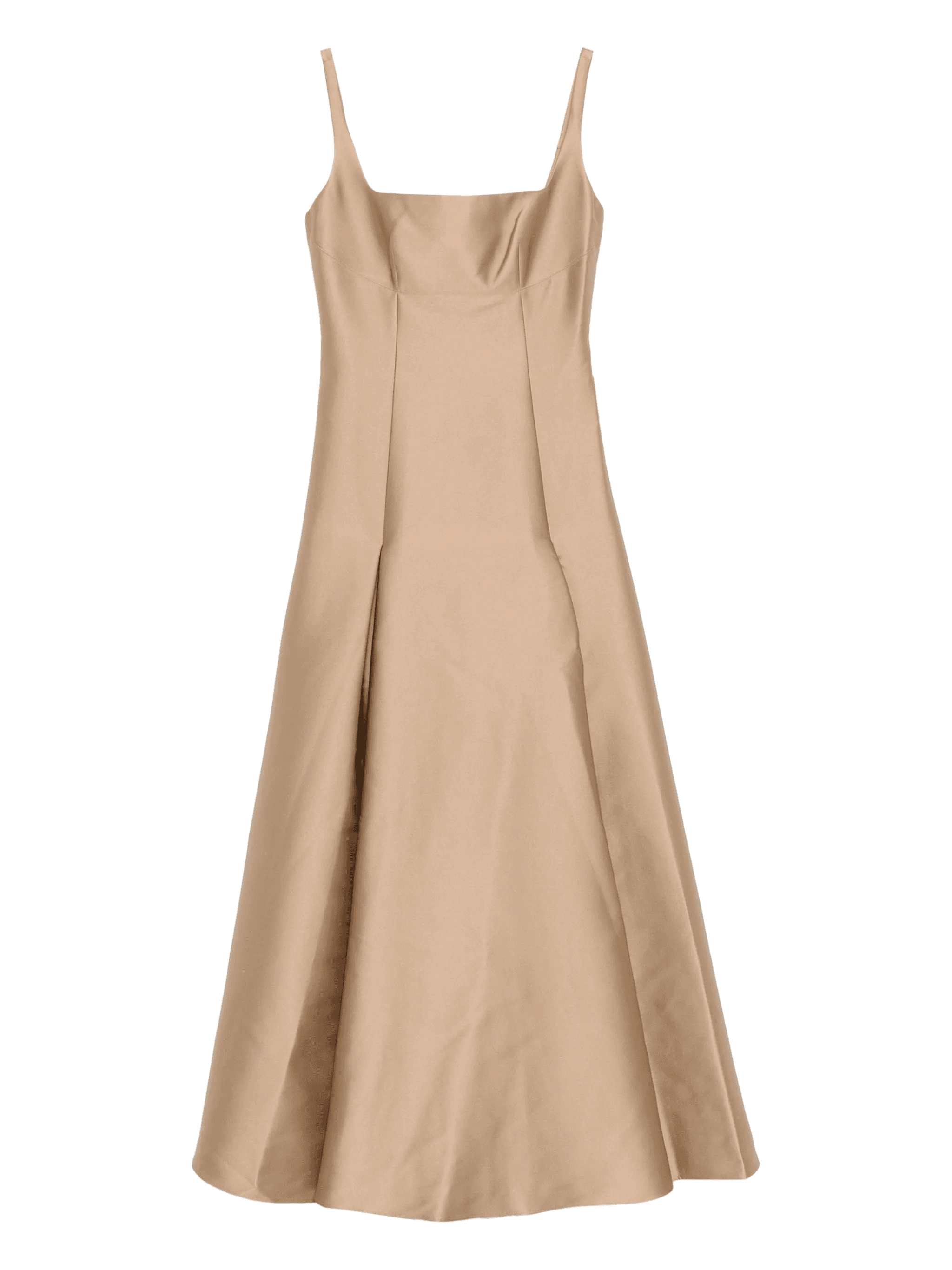 square-neck pleated maxi dress - Image 1