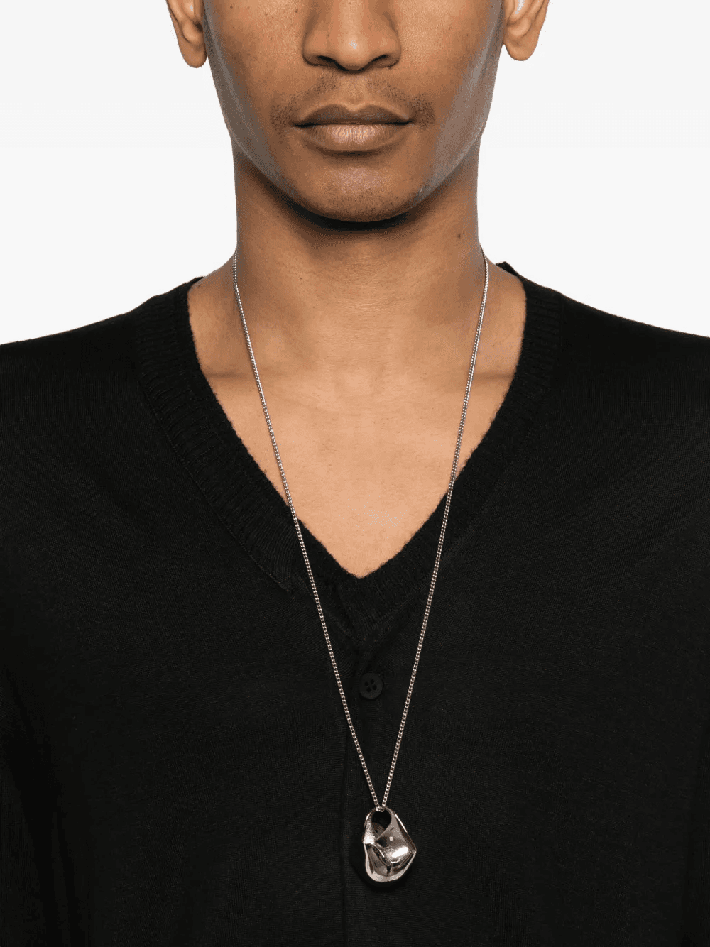 button V-neck cardigan - Image 1