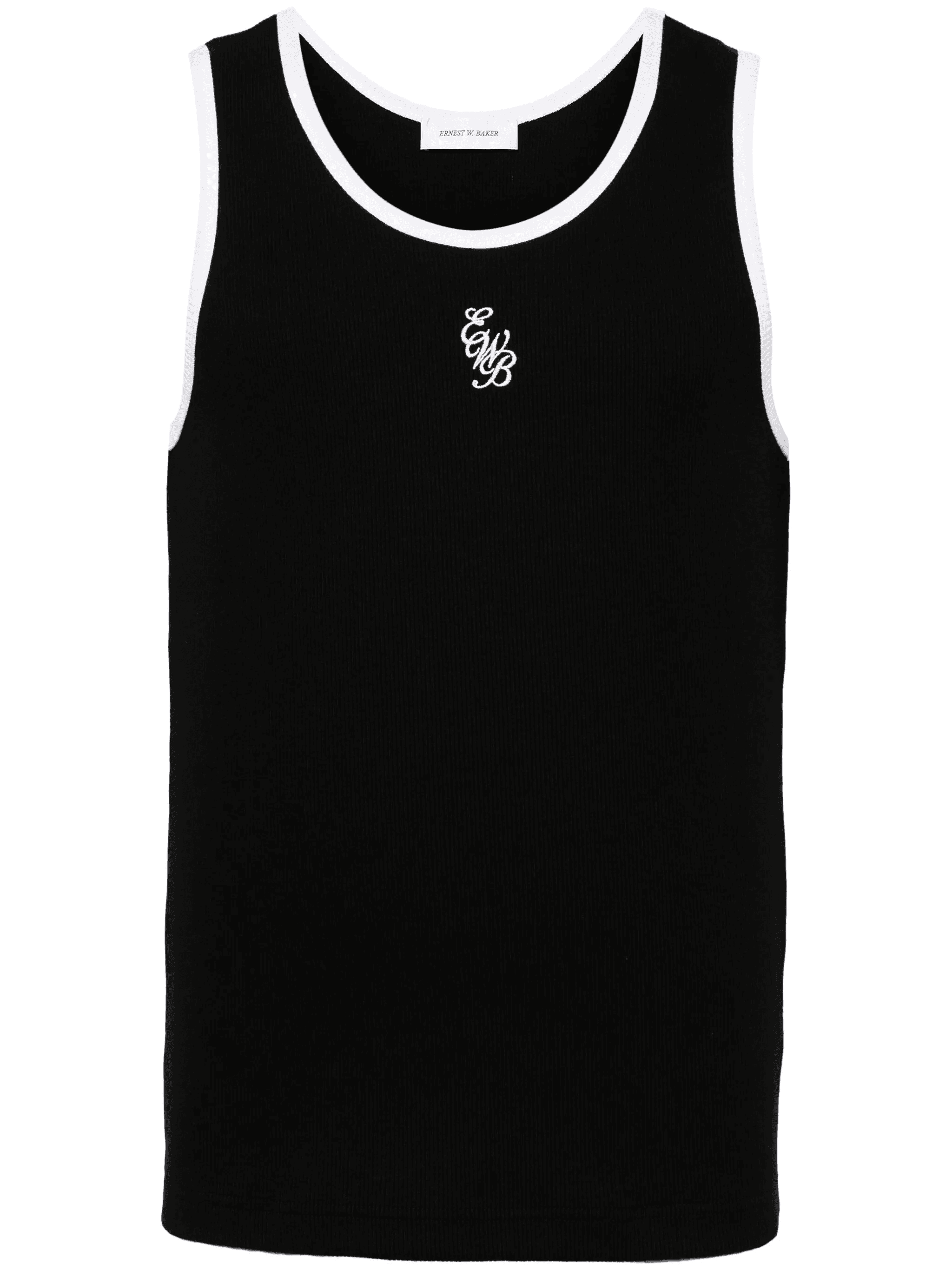 logo-embroidered tank top - Image 1