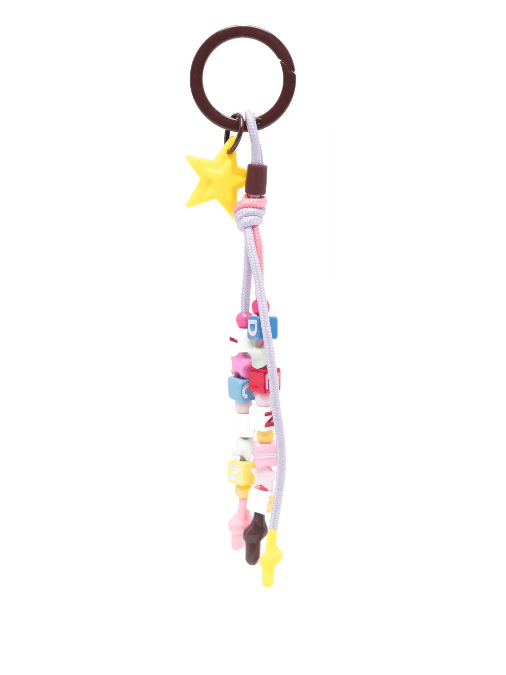 star-shaped beaded keyring - Image 1