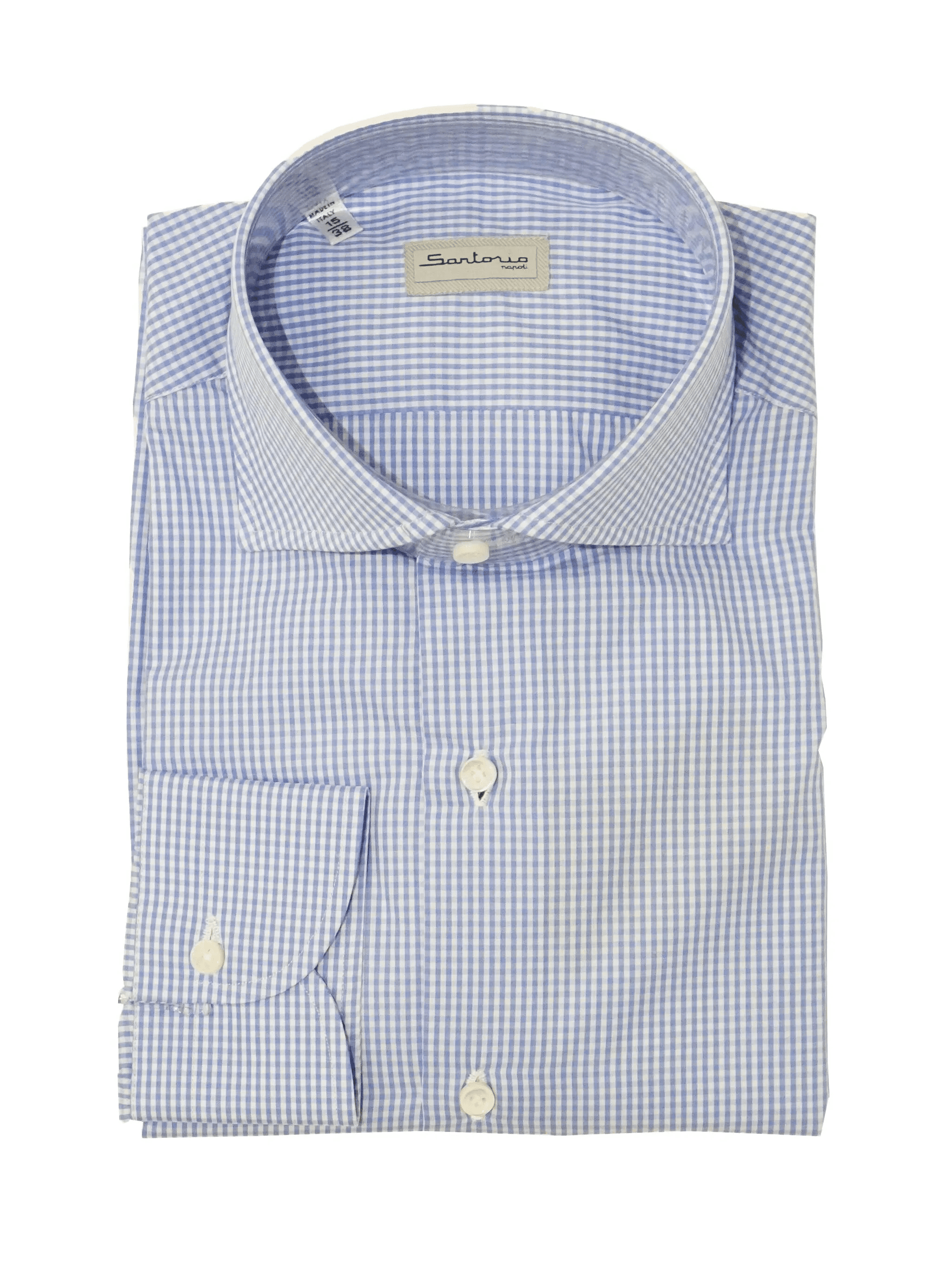 gingham-pattern cotton shirt - Image 1