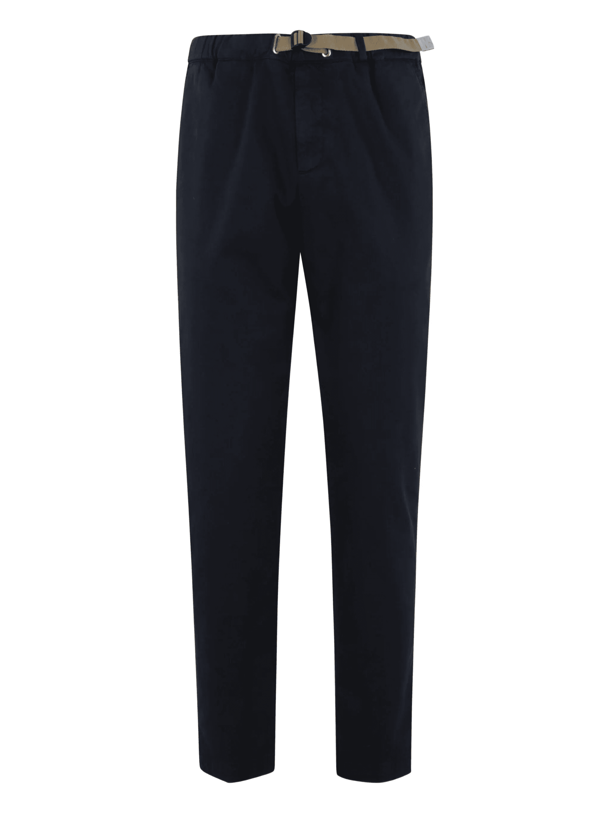 buckle-fastening cotton-blend trousers - Image 1