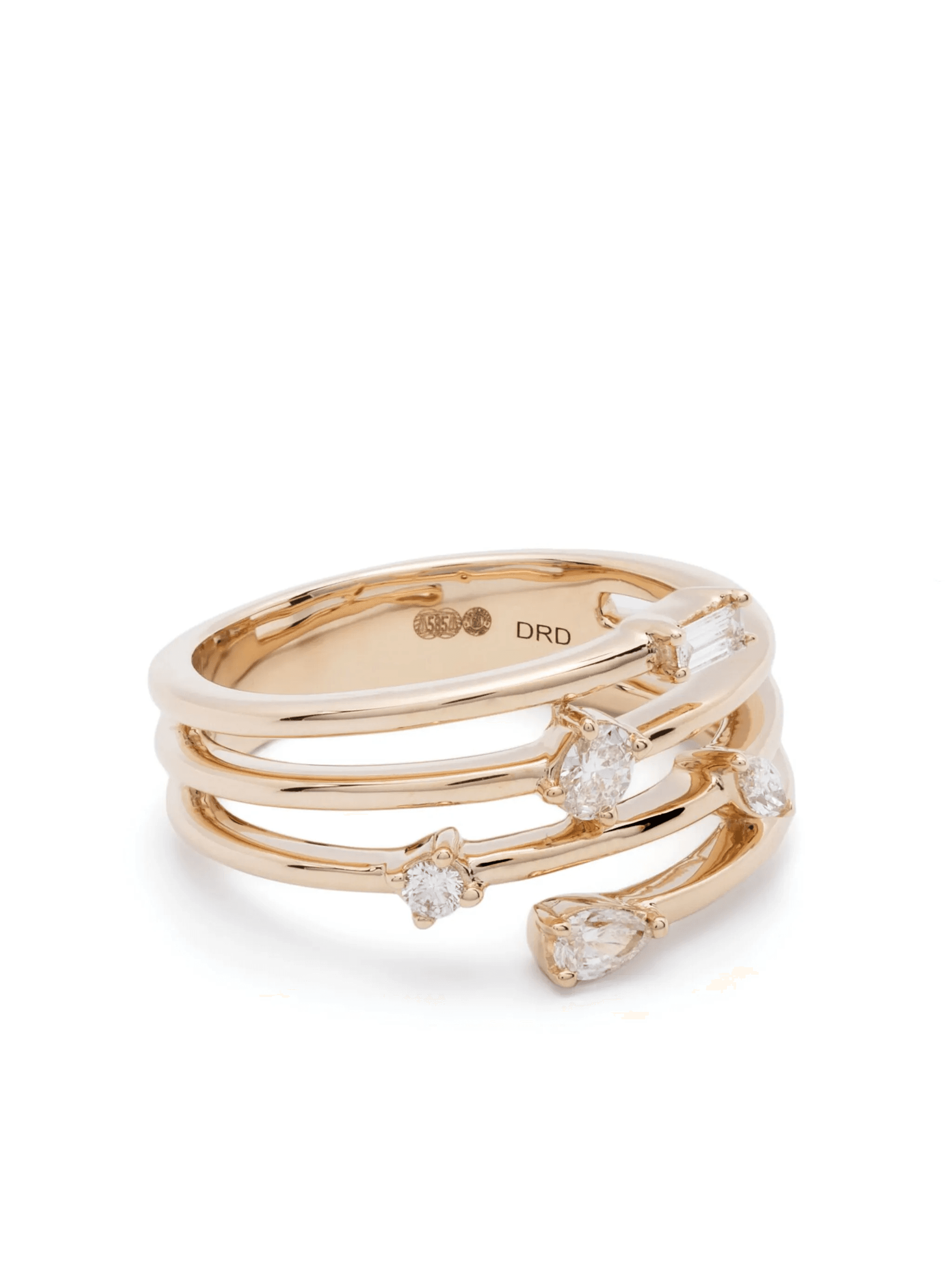 14kt yellow gold Alexa Jordyn diamond ring - Image 1