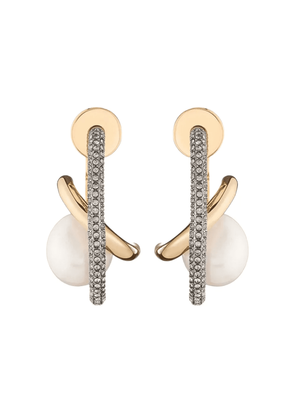 pearl-embellished earrings - Image 1