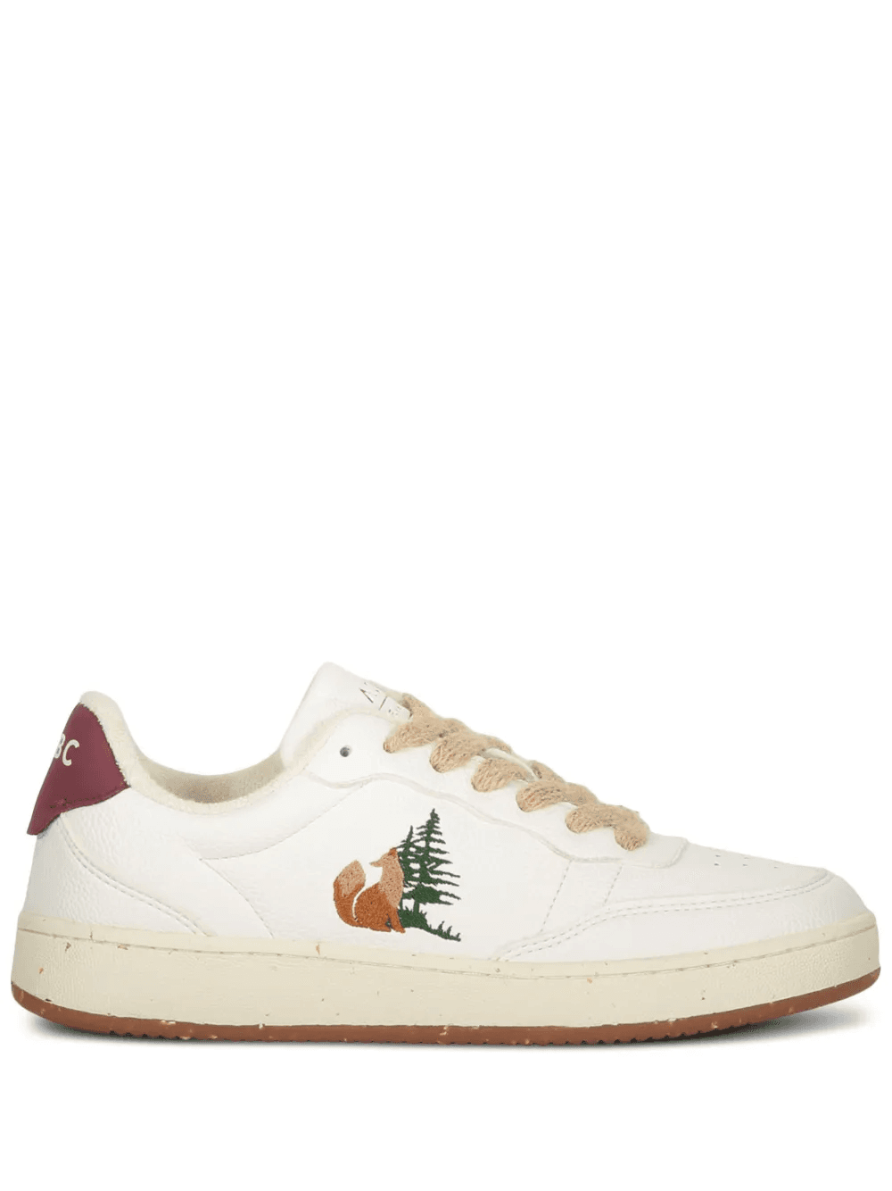 fox-embroidered sneakers - Image 1