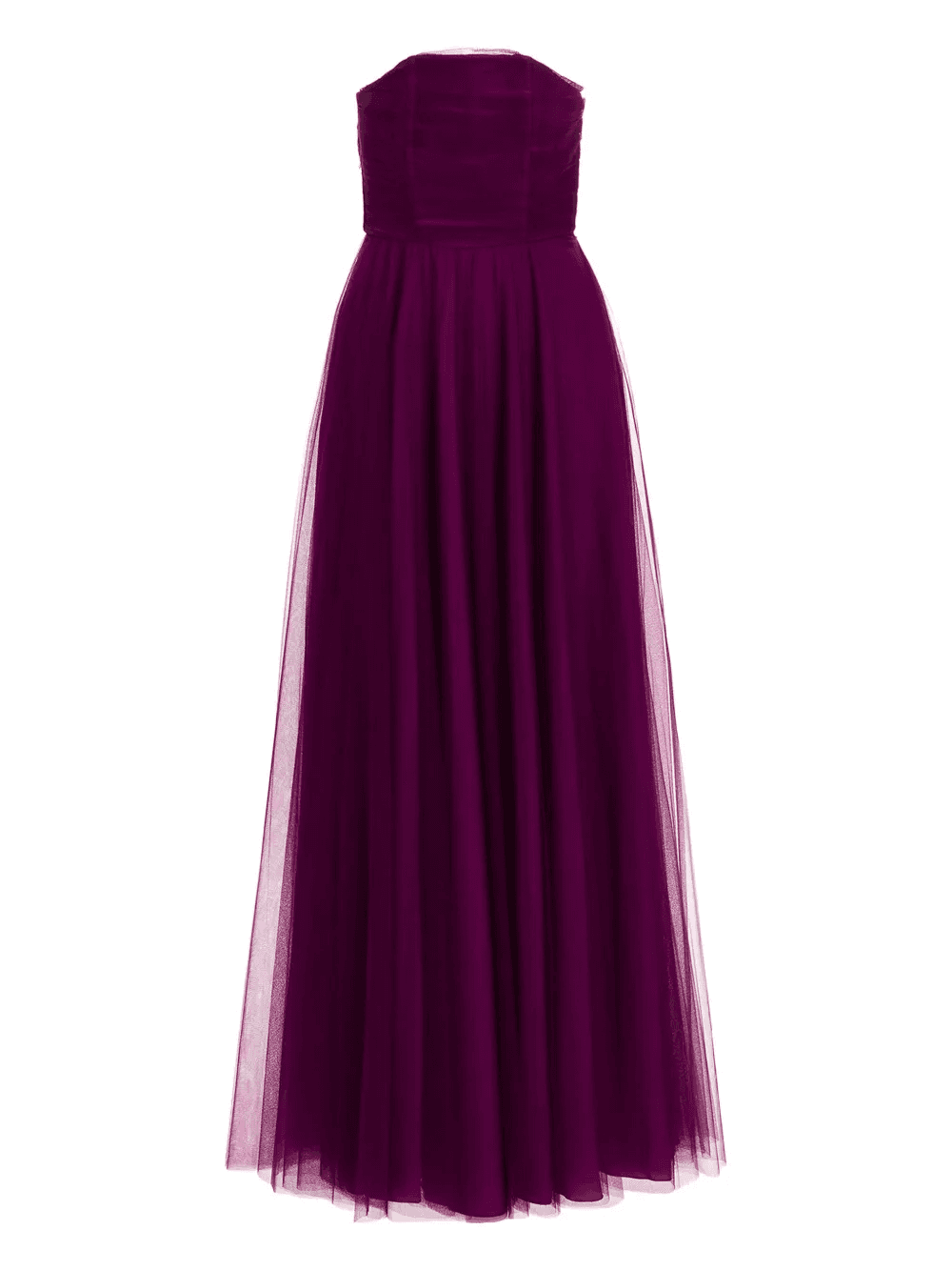 strapless tulle dress - Image 1