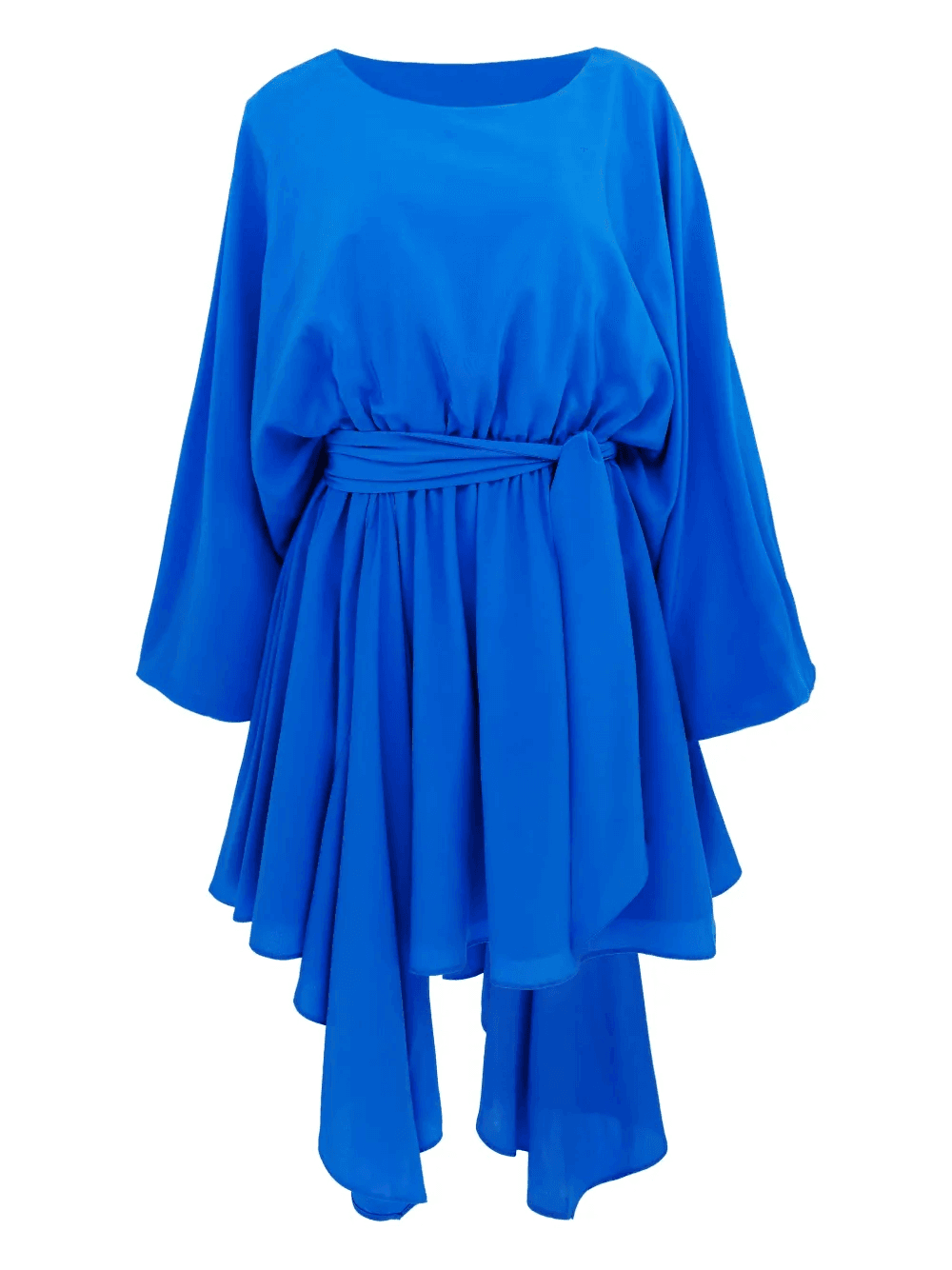 draped belted dress - Image 1