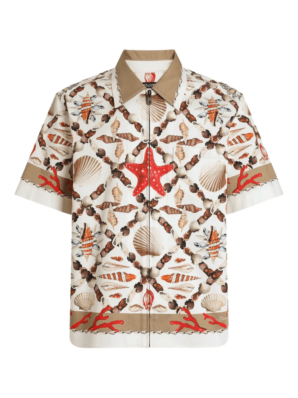 shell-print Hawaii shirt - Image 1