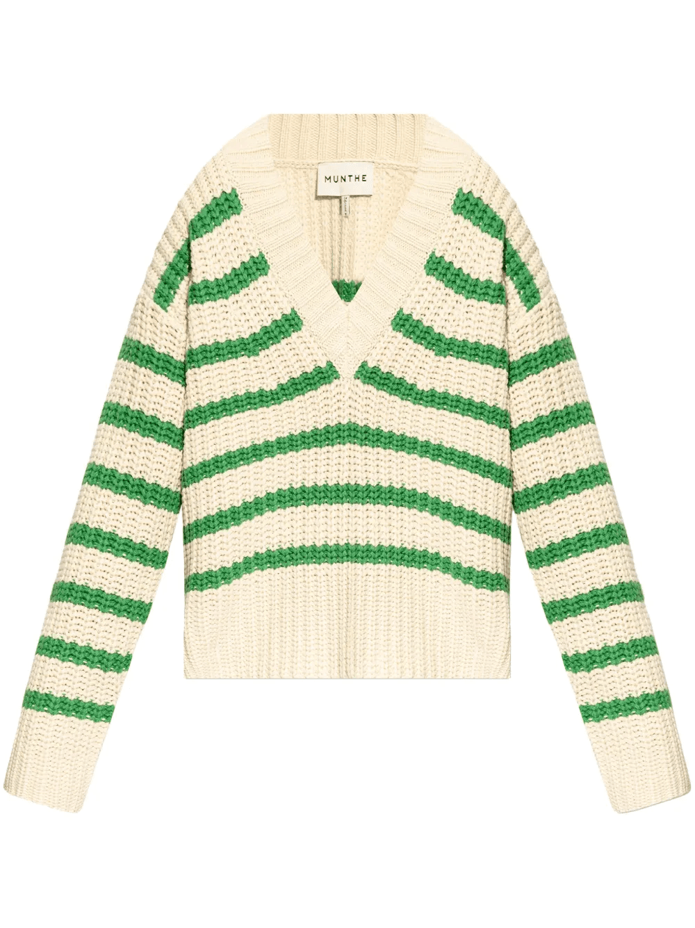 striped chunky-knit jumper - Image 1