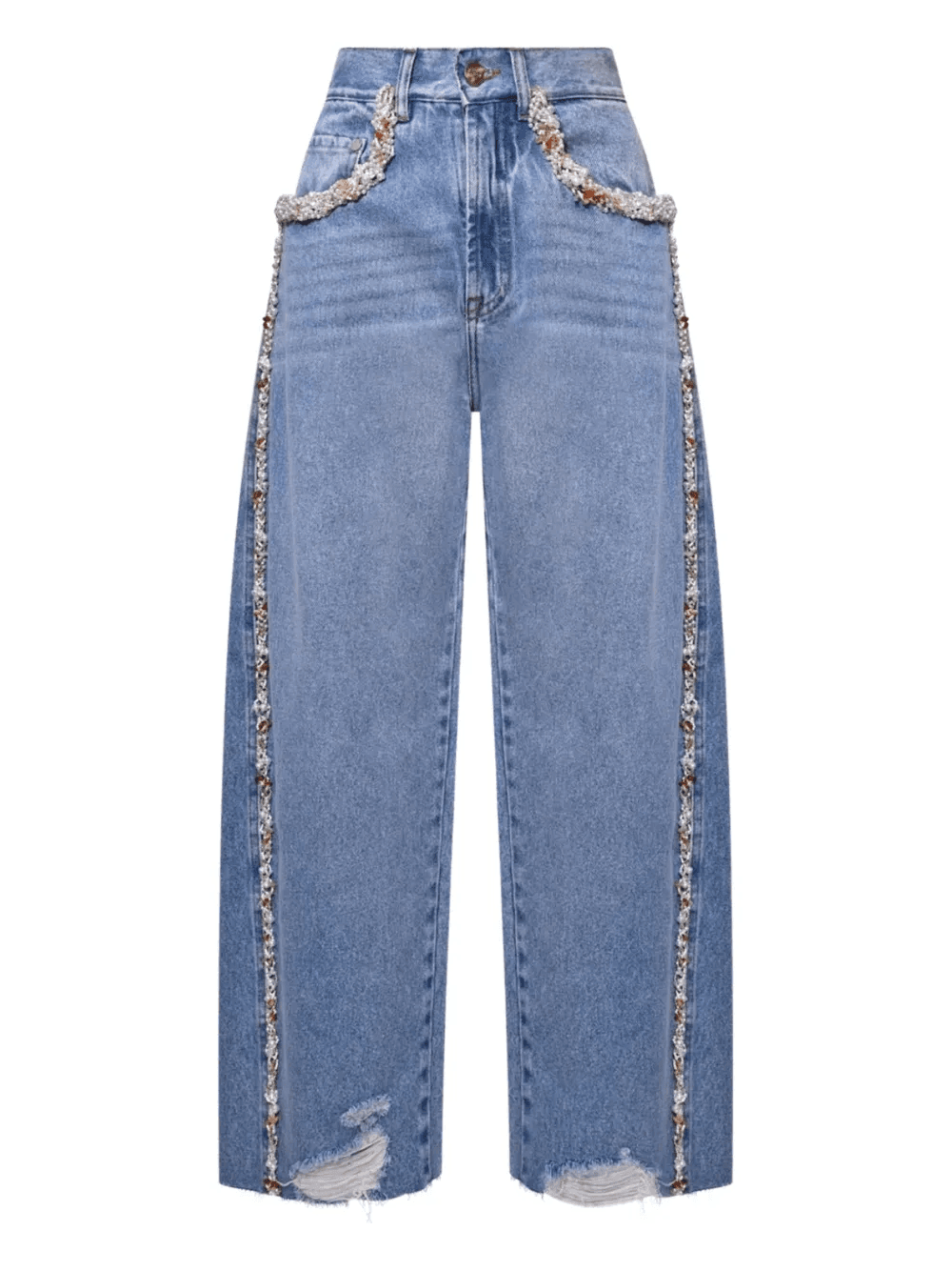 Camila Coelho beaded jeans - Image 1